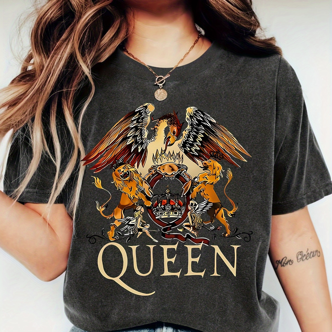 Anime Graphic T-shirt For Women - Casual Short Sleeve Knit Fabric Pullover With Round Neckline, Spring/summer Collection, Polyester 100%
Anime Graphic T-shirt For Women - Casual Short Sleeve Knit Fabric Pullover With Round Neckline, Spring/summer Collection, Polyester 100%