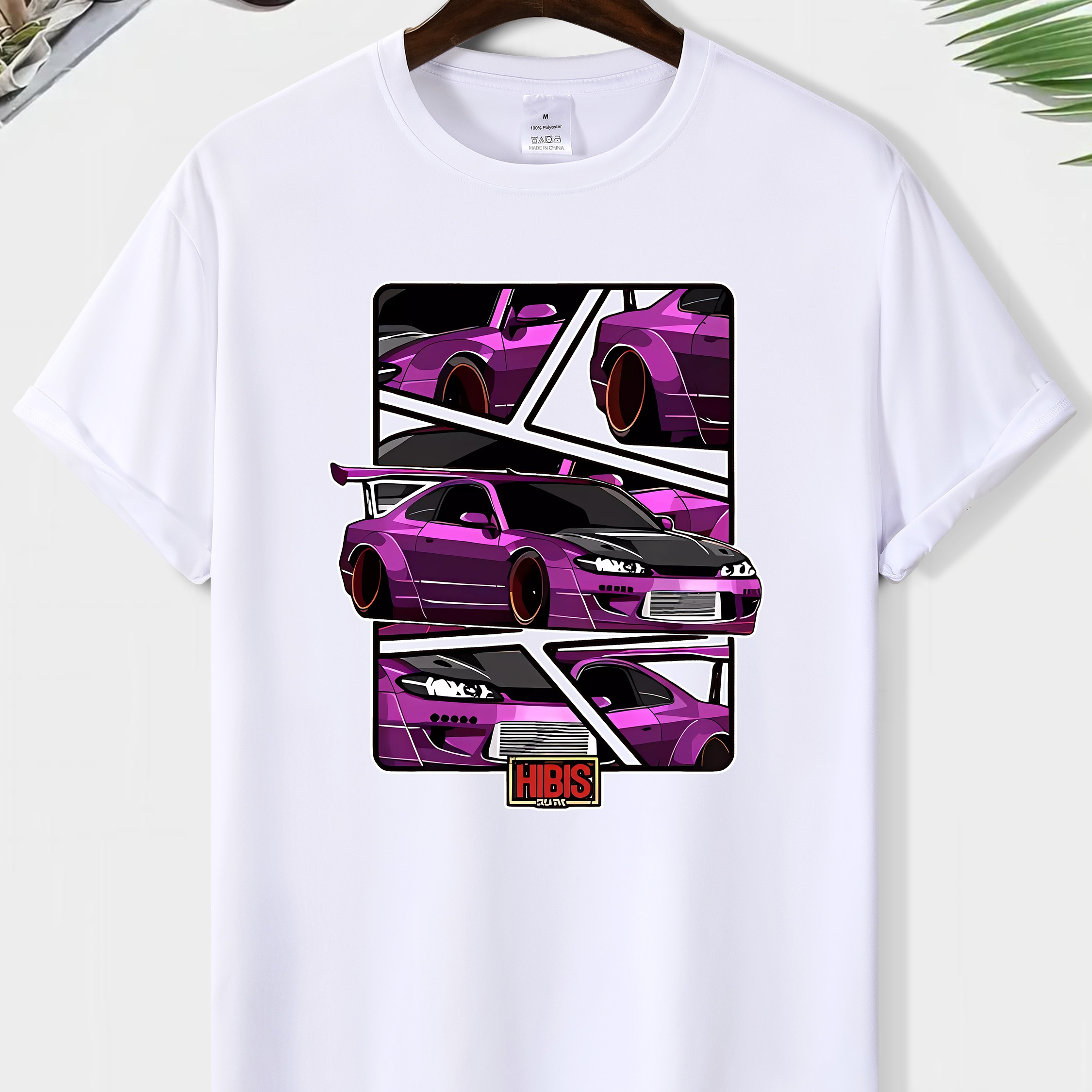 Men's Cool Car Print T-shirt - Casual & Comfortable, Summer Travel | Breathable Polyester, Round Neck, Short Sleeve
Men's Cool Car Print T-shirt - Casual & Comfortable, Summer Travel | Breathable Polyester, Round Neck, Short Sleeve