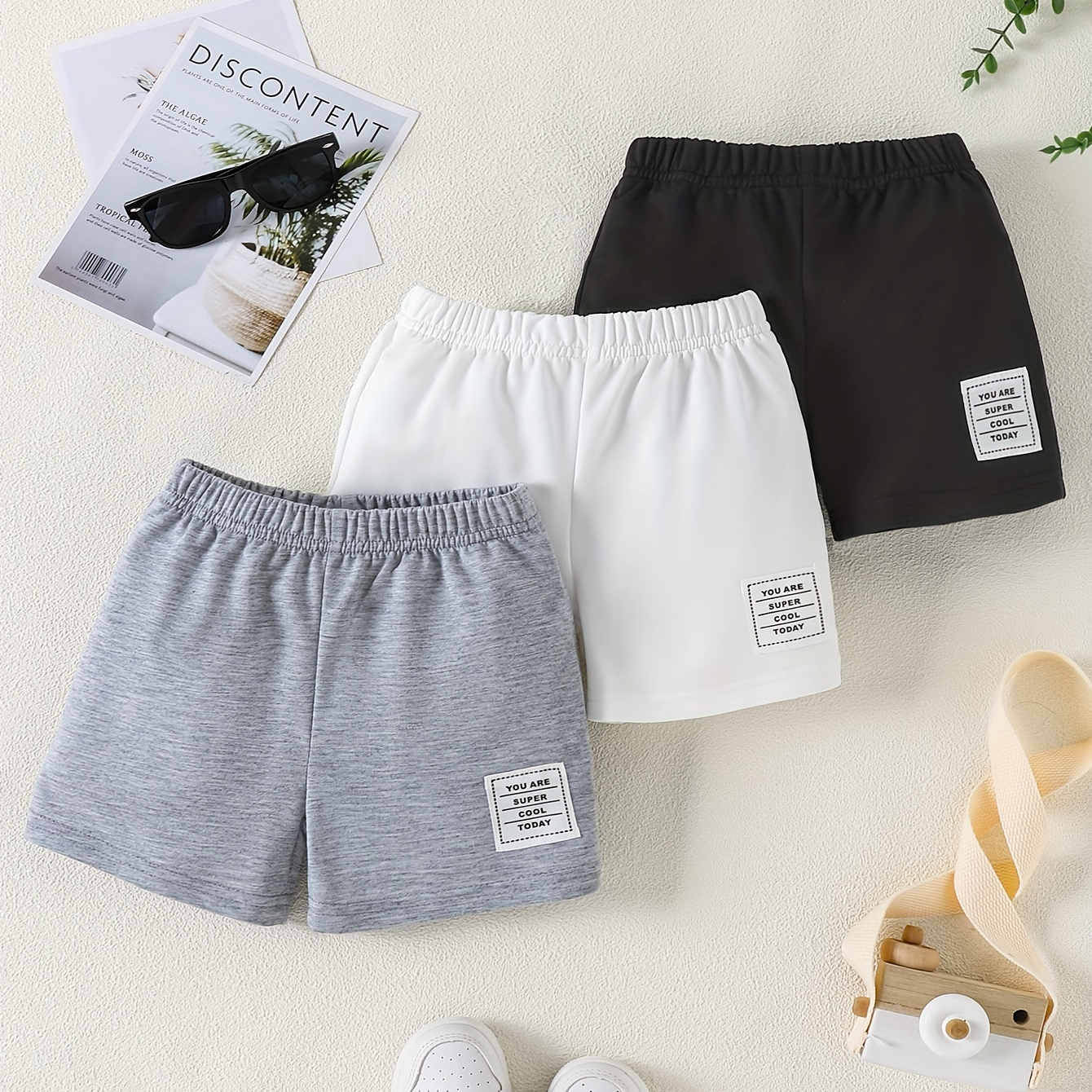 3pcs Baby's Patchwork Decor Casual Shorts, Casual Elastic Waist Bottoms, Baby Boy's Clothing For Summer
3pcs Baby's Patchwork Decor Casual Shorts, Casual Elastic Waist Bottoms, Baby Boy's Clothing For Summer