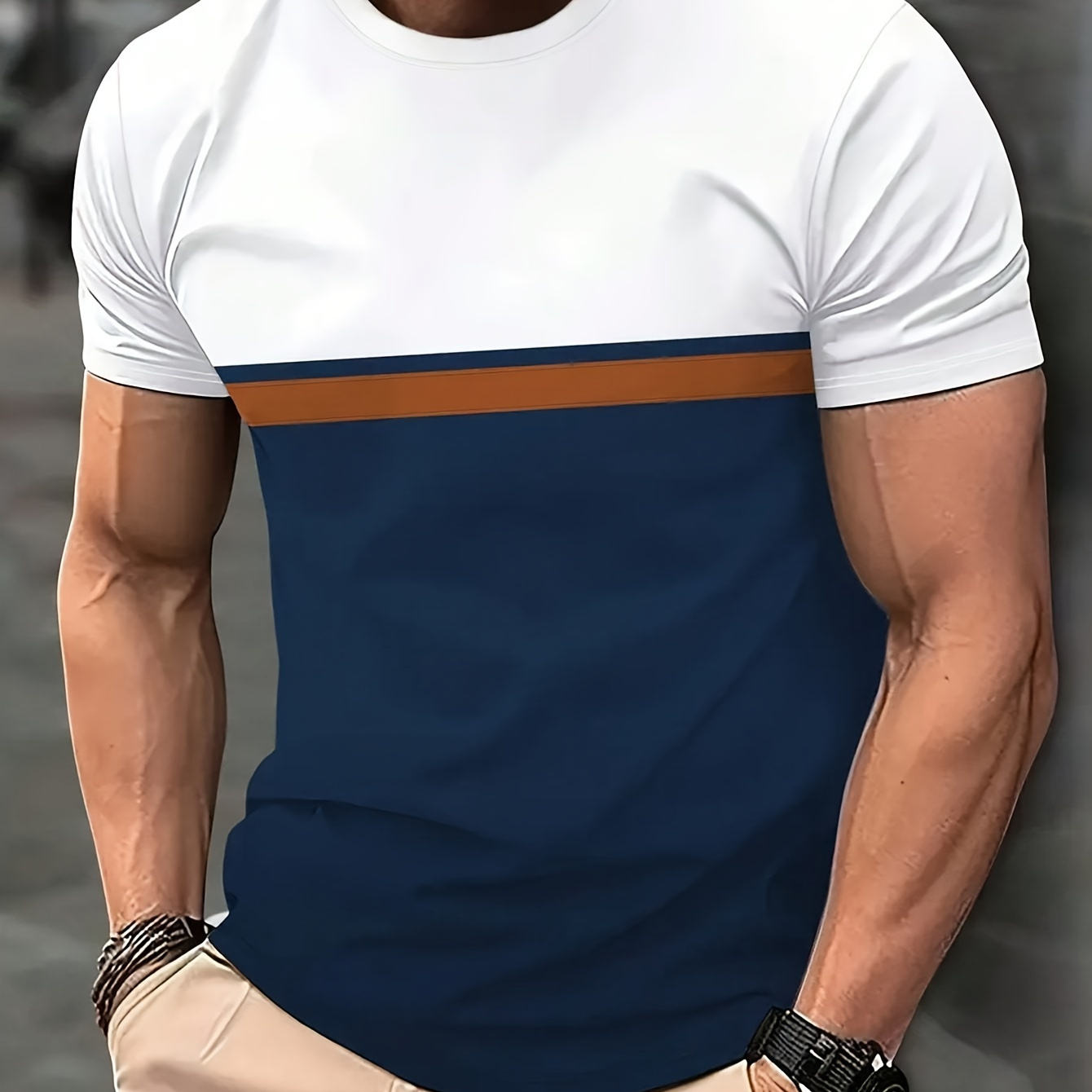 T-shirt à manches courtes et col rond pour homme, vêtements pour homme pour l'été en plein air.
T-shirt à manches courtes et col rond pour homme, vêtements pour homme pour l'été en plein air.
