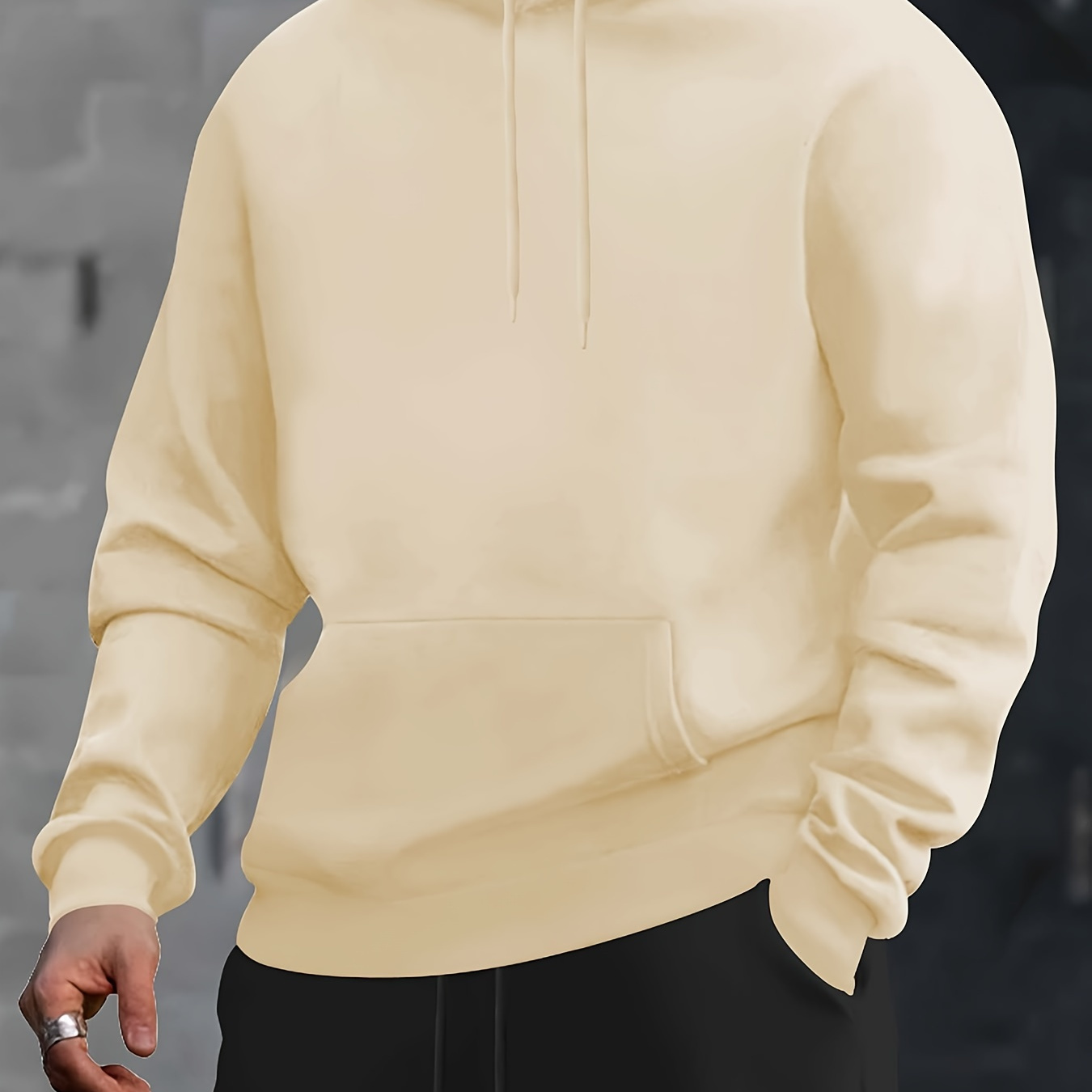 Men's Casual Hoodie Sweatshirt With Front Pocket - Fall/winter Knit Polyester Fabric, Regular Fit, Hooded With Slight Stretch - Trendy Pullover For Sports &
Men's Casual Hoodie Sweatshirt With Front Pocket - Fall/winter Knit Polyester Fabric, Regular Fit, Hooded With Slight Stretch - Trendy Pullover For Sports &