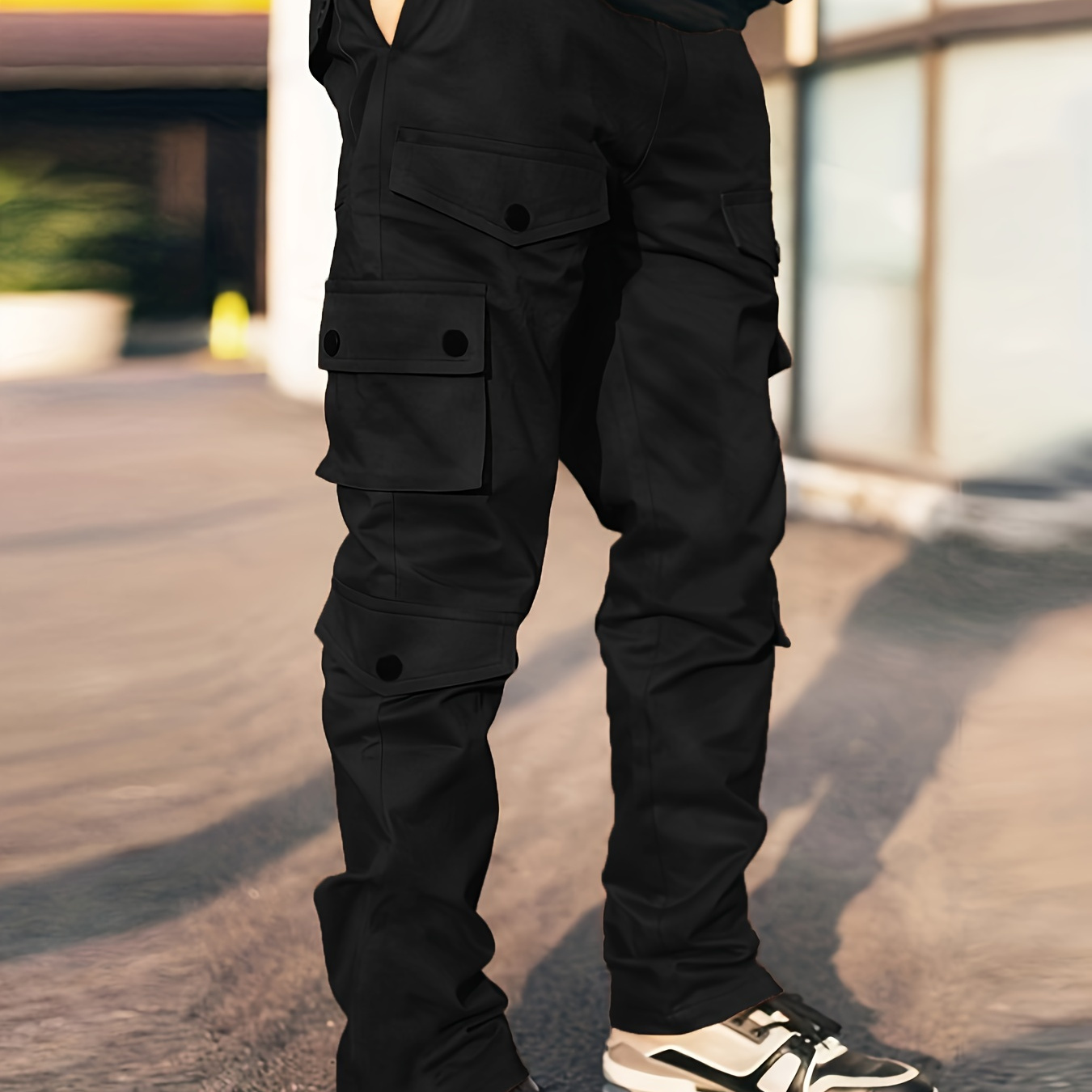 Casual Breathable Decorative Pocket Drawstring Pants, Men's Cargo Pants For Spring Summer Outdoor
Casual Breathable Decorative Pocket Drawstring Pants, Men's Cargo Pants For Spring Summer Outdoor
