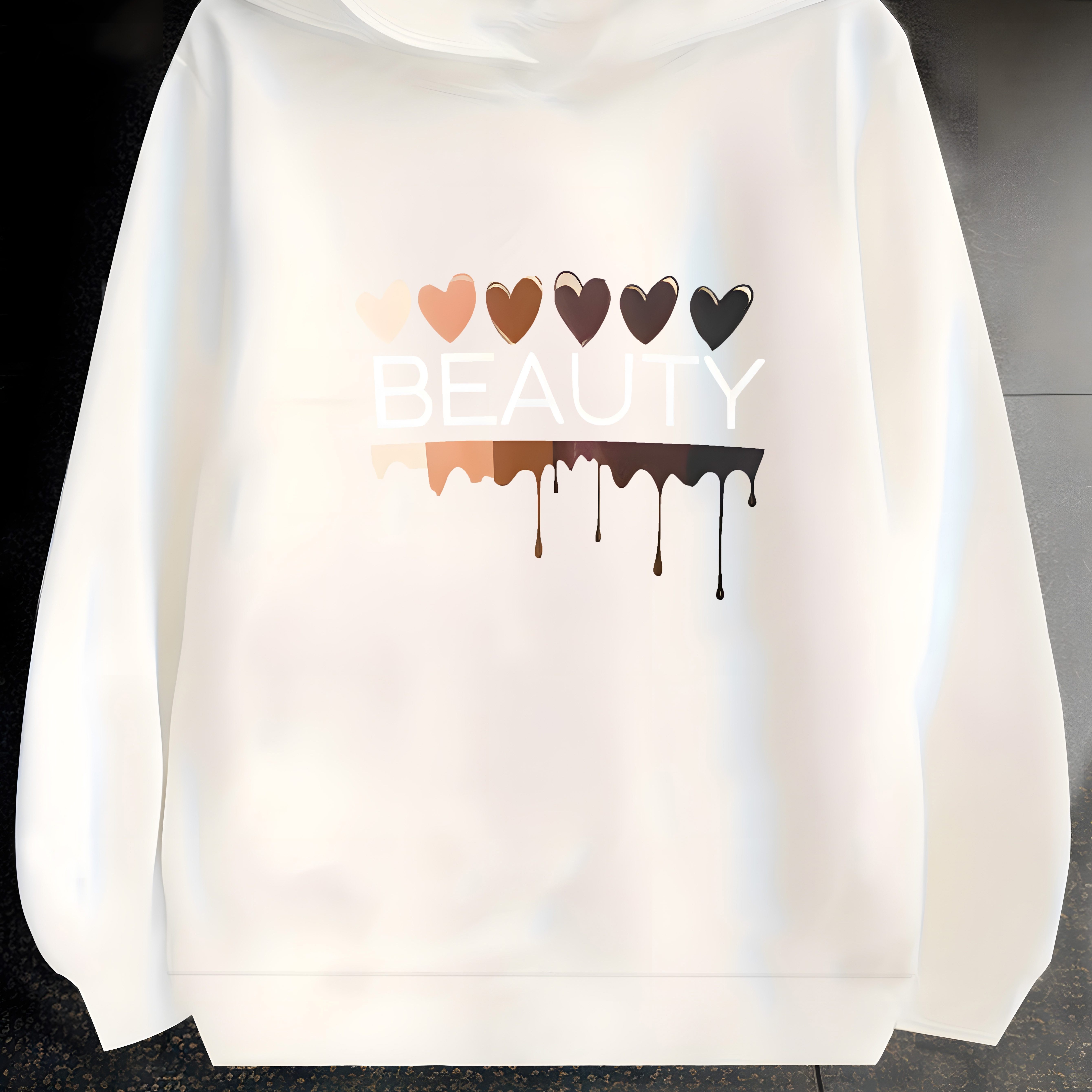 Girl's Trendy Hooded Sweatshirt, "beauty" & Hearts Print Hoodies For Autumn/winter, Kids Clothing
Girl's Trendy Hooded Sweatshirt, "beauty" & Hearts Print Hoodies For Autumn/winter, Kids Clothing