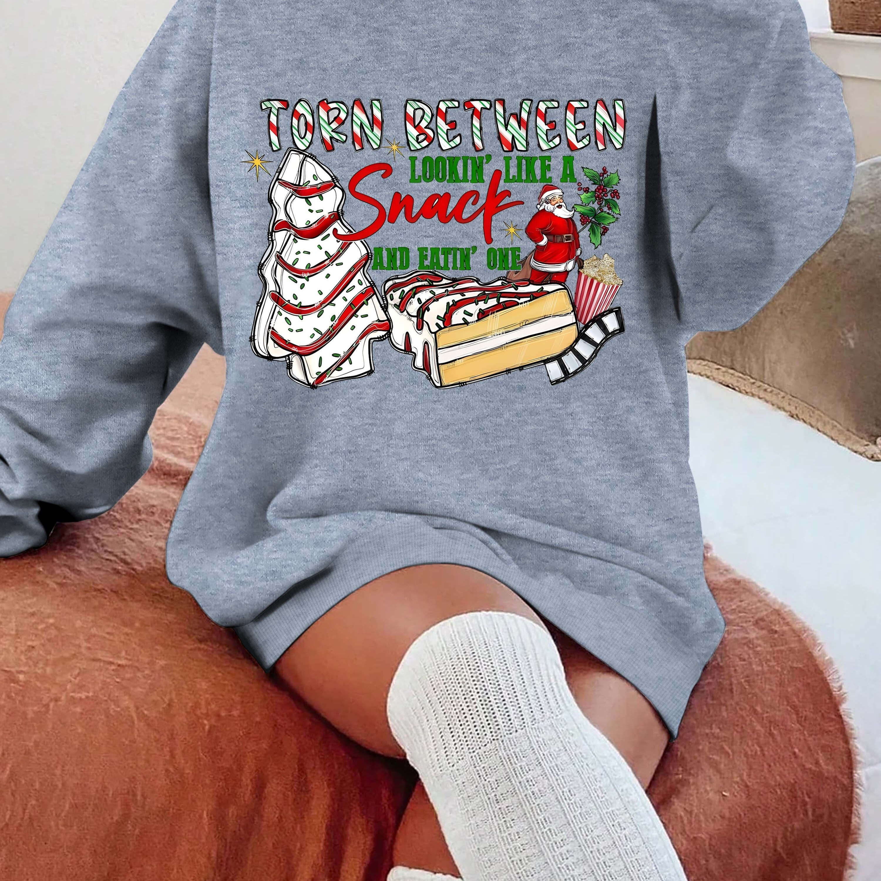 Christmas Tree Cake Fries Long Sleeve Crewneck Sweatshirt For Women, Polyester Knit Fabric, Geometric Pattern, All
Christmas Tree Cake Fries Long Sleeve Crewneck Sweatshirt For Women, Polyester Knit Fabric, Geometric Pattern, All