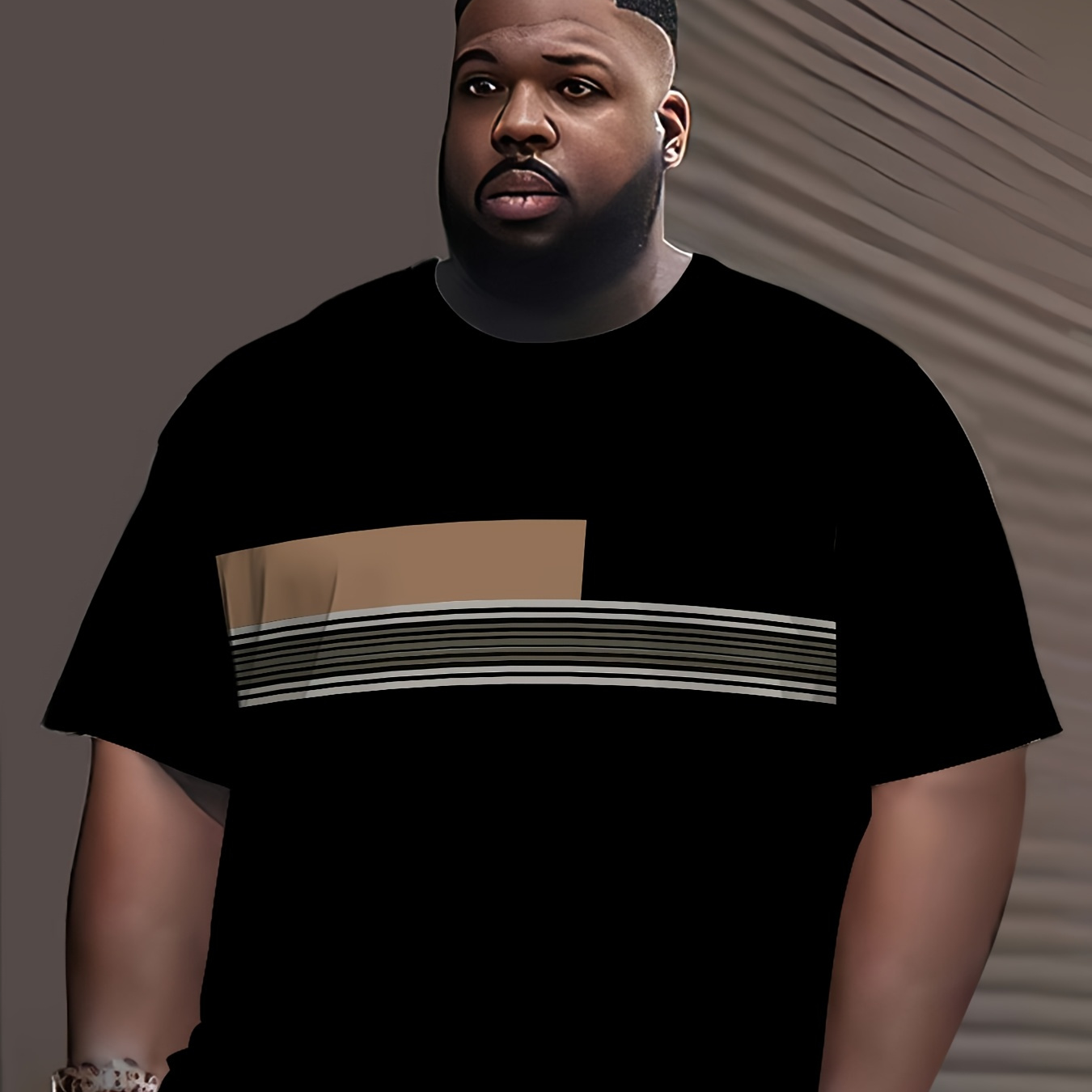 Plus Size Unisex Crew Neck T-shirt, , Polyester Knit Fabric With Slight Stretch, Regular Fit, With 3d Pattern, For Fashionable Wear
Plus Size Unisex Crew Neck T-shirt, , Polyester Knit Fabric With Slight Stretch, Regular Fit, With 3d Pattern, For Fashionable Wear