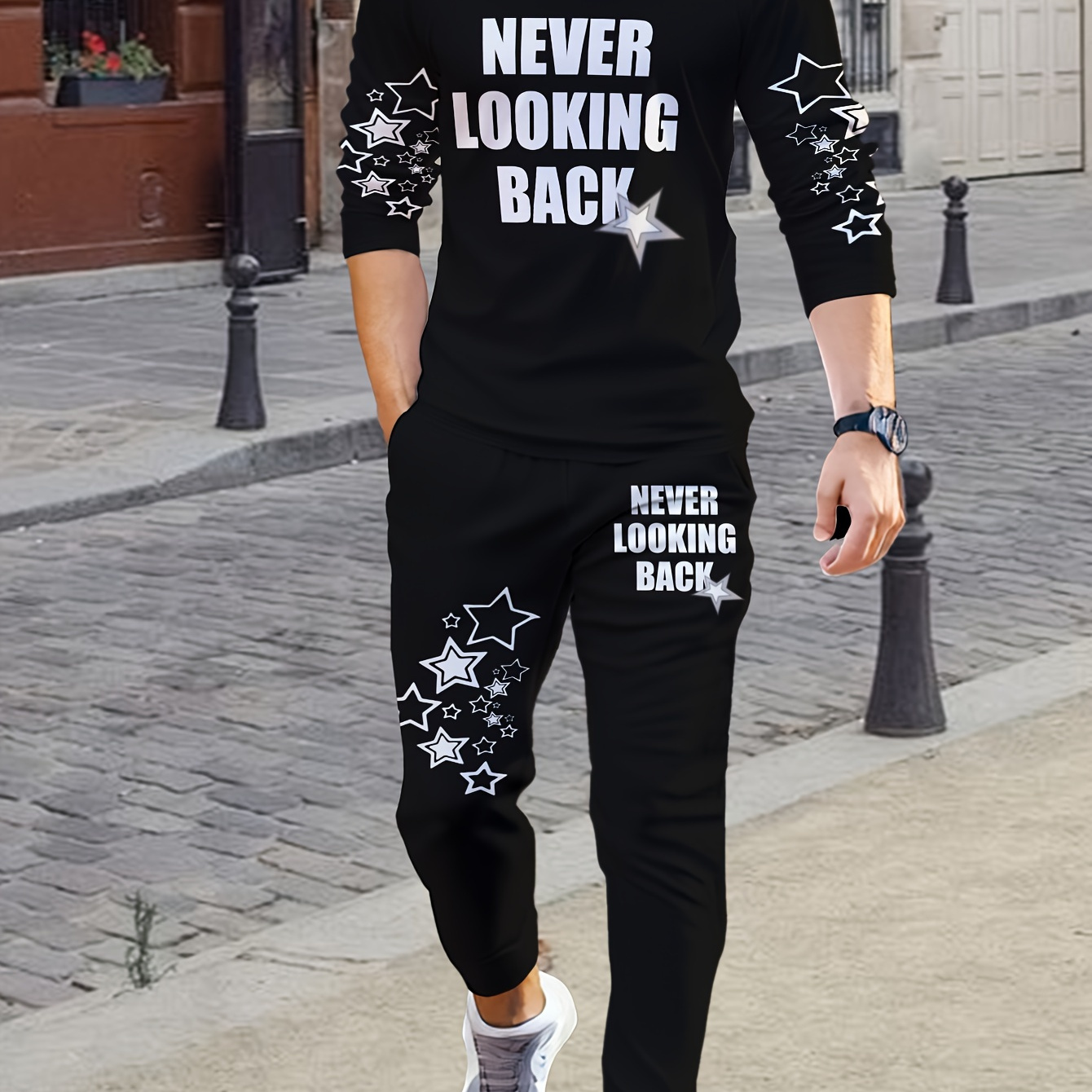 Men's 3d Printed Casual Sportswear Set - Long Sleeve Crew Neck Sweatshirt & Joggers, Machine Washable
Men's 3d Printed Casual Sportswear Set - Long Sleeve Crew Neck Sweatshirt & Joggers, Machine Washable