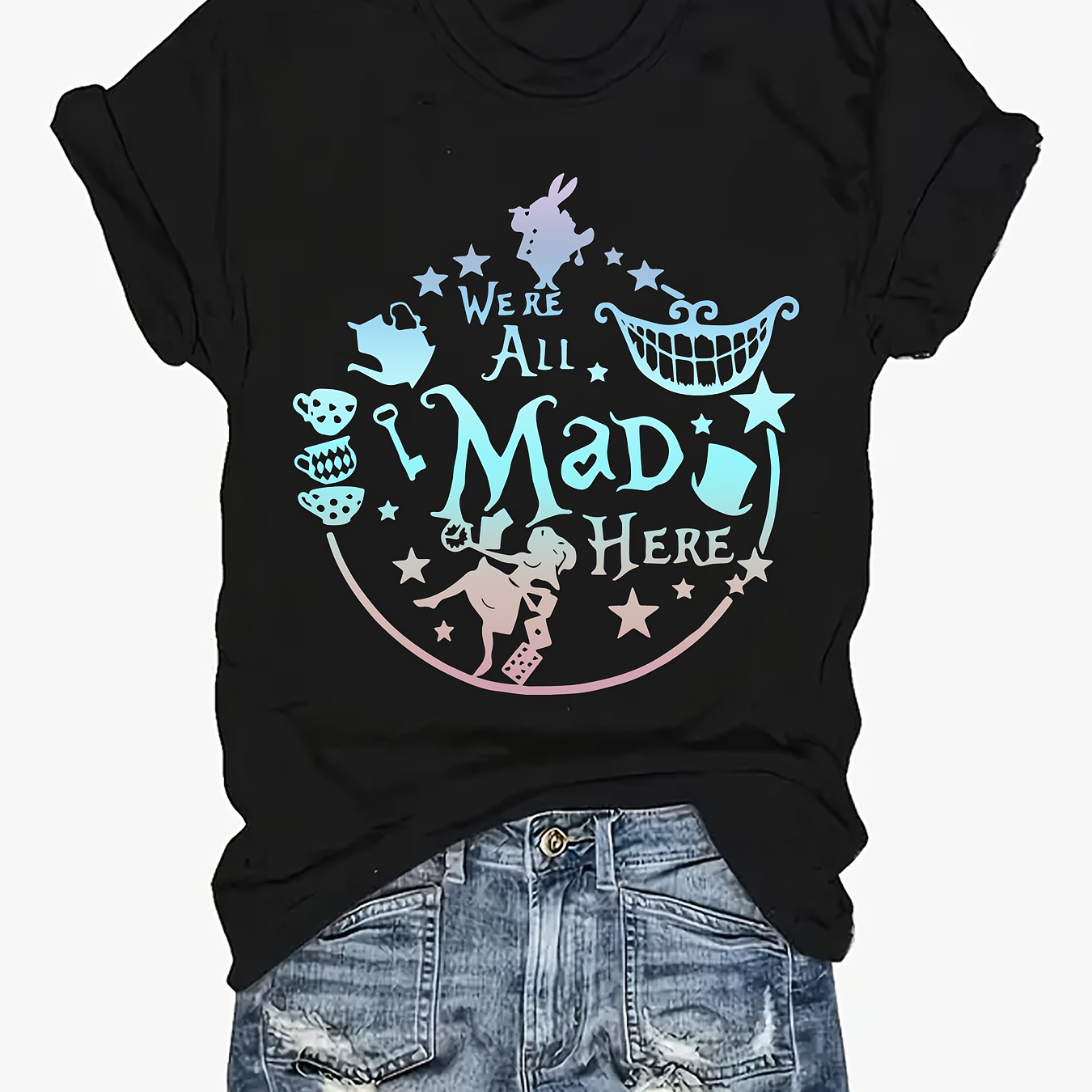 Plus Size Ombre Print T-shirt, Short Sleeve Crew Neck Casual Top For Summer & Spring, Women's Plus Size Clothing
Plus Size Ombre Print T-shirt, Short Sleeve Crew Neck Casual Top For Summer & Spring, Women's Plus Size Clothing