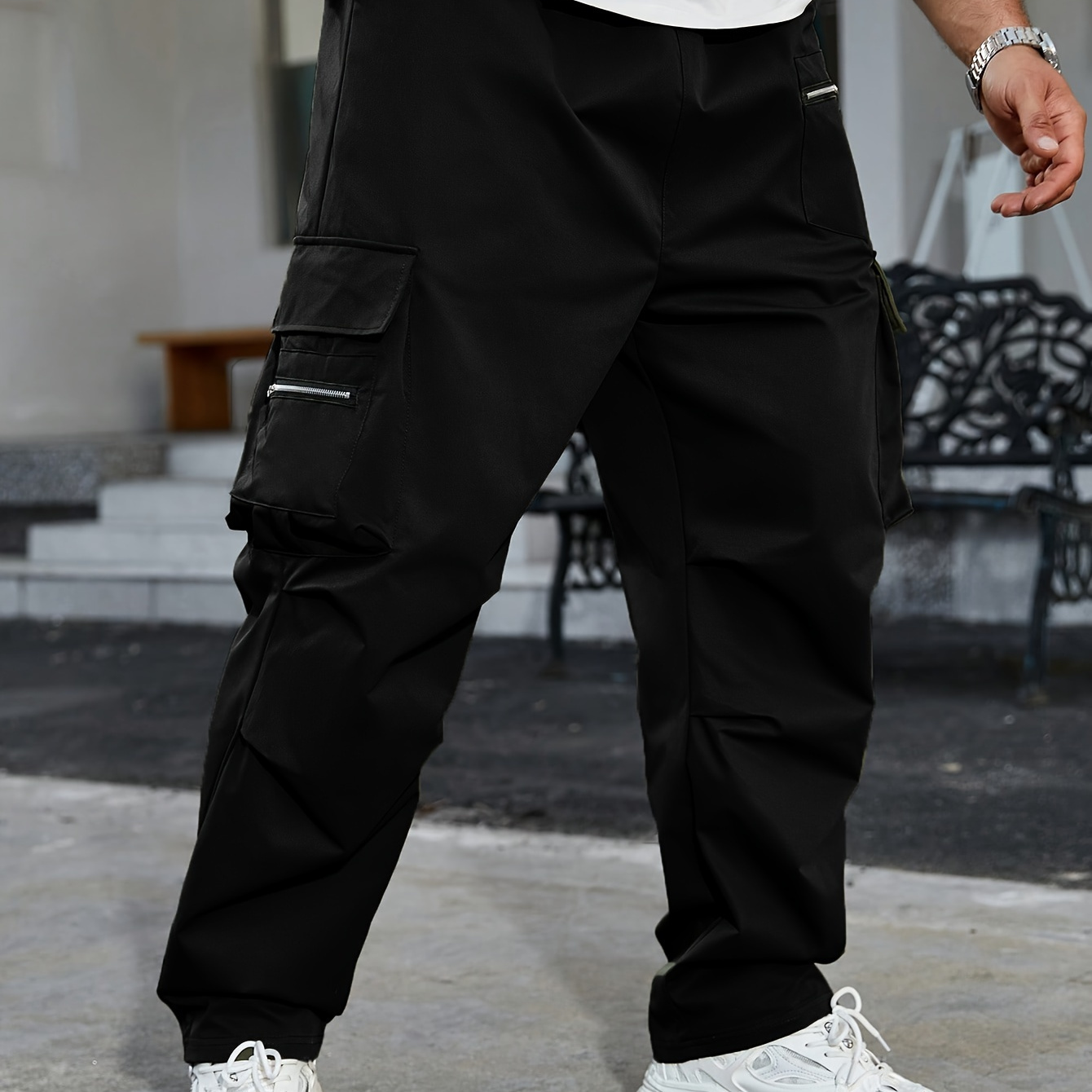 Men's Plus Size Cargo Pants Sports 100% Polyester Solid Color Regular Fit Woven Cargo Trousers
Men's Plus Size Cargo Pants Sports 100% Polyester Solid Color Regular Fit Woven Cargo Trousers