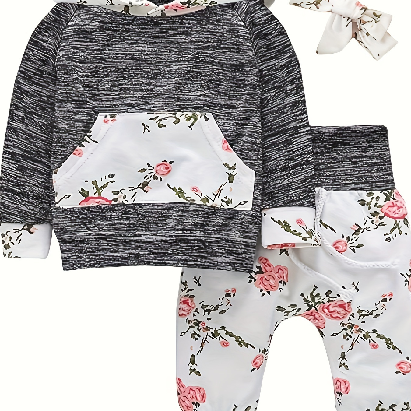 Newborn Baby Girl Fall Winter Clothes Long Sleeve Hoodie Sweatshirt & Floral Pants With Headband 2pcs Outfit Set
Newborn Baby Girl Fall Winter Clothes Long Sleeve Hoodie Sweatshirt & Floral Pants With Headband 2pcs Outfit Set