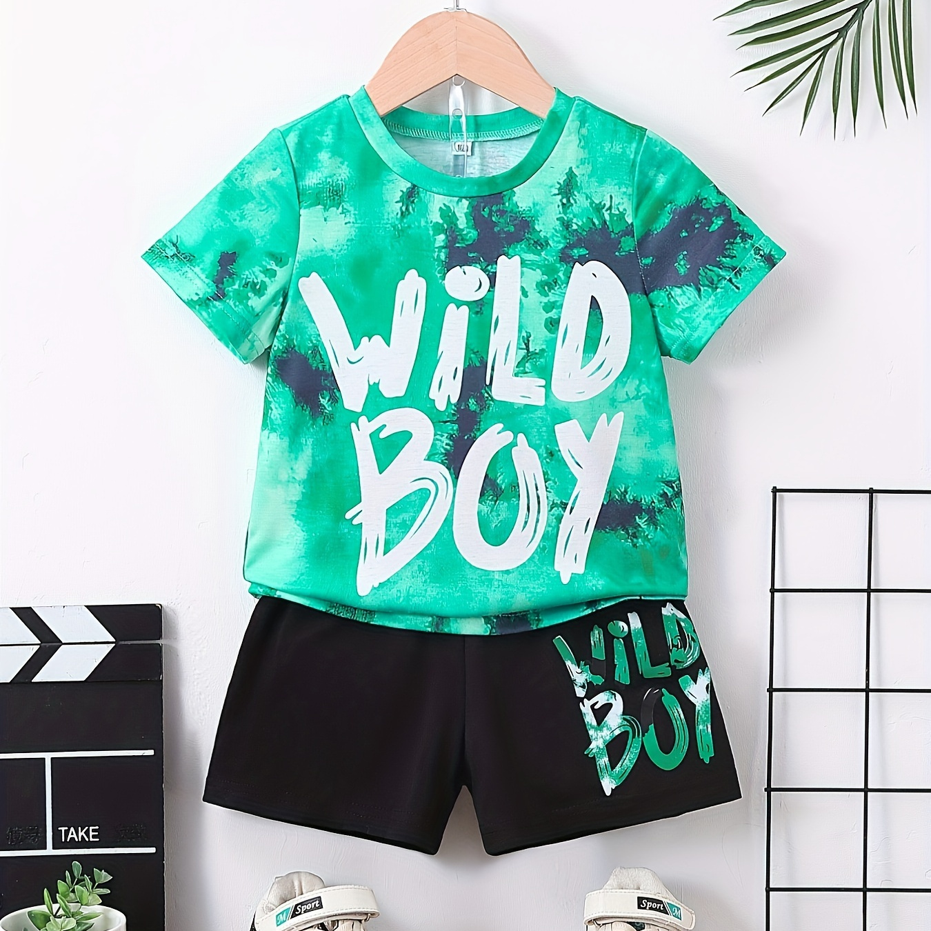 Boys "wild Boy" Tie Dye Casual Outfit Round Neck T-shirt & Shorts Kids Summer Clothes Sets
Boys "wild Boy" Tie Dye Casual Outfit Round Neck T-shirt & Shorts Kids Summer Clothes Sets