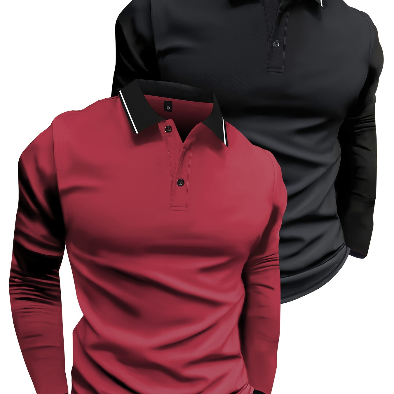 Two-piece Set Of Men's Spring And Autumn Long Sleeve Button-up Casual Color Block Lapel Shirt, Golf Sports
Two-piece Set Of Men's Spring And Autumn Long Sleeve Button-up Casual Color Block Lapel Shirt, Golf Sports