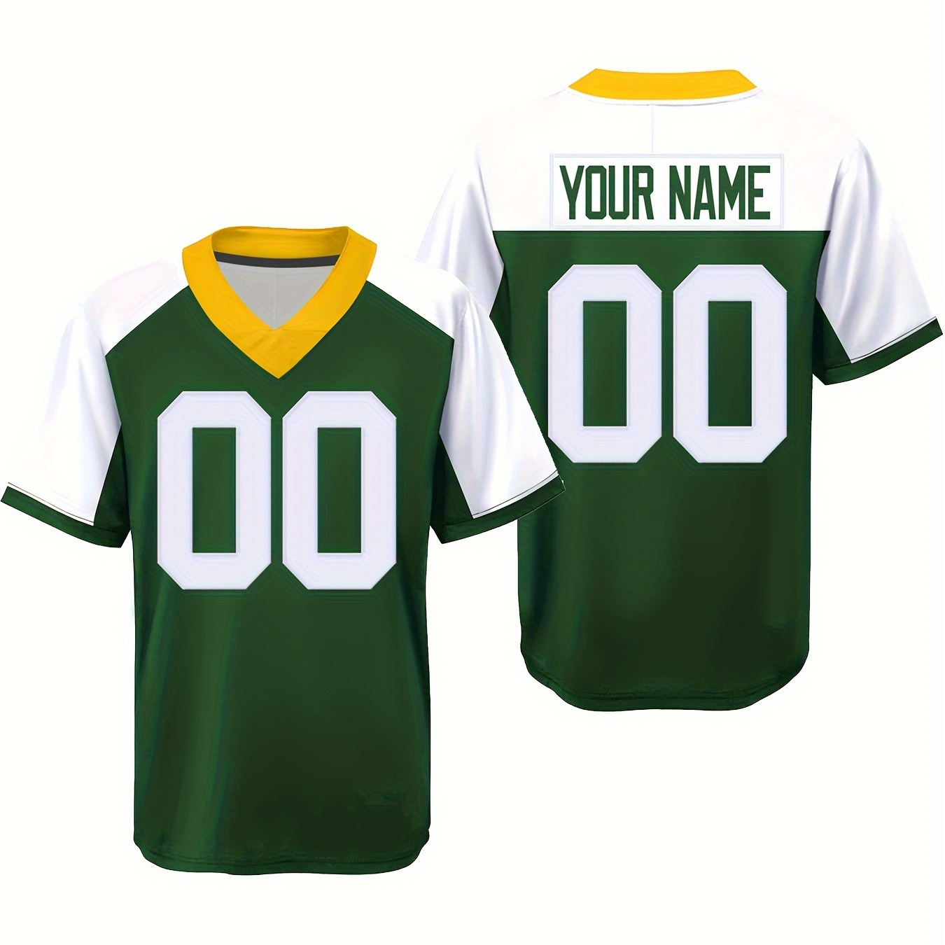 Customized Name And Number Embroidery, Men's Short Sleeve V-neck Football Jersey, Sports Shirt For Team Training
Customized Name And Number Embroidery, Men's Short Sleeve V-neck Football Jersey, Sports Shirt For Team Training