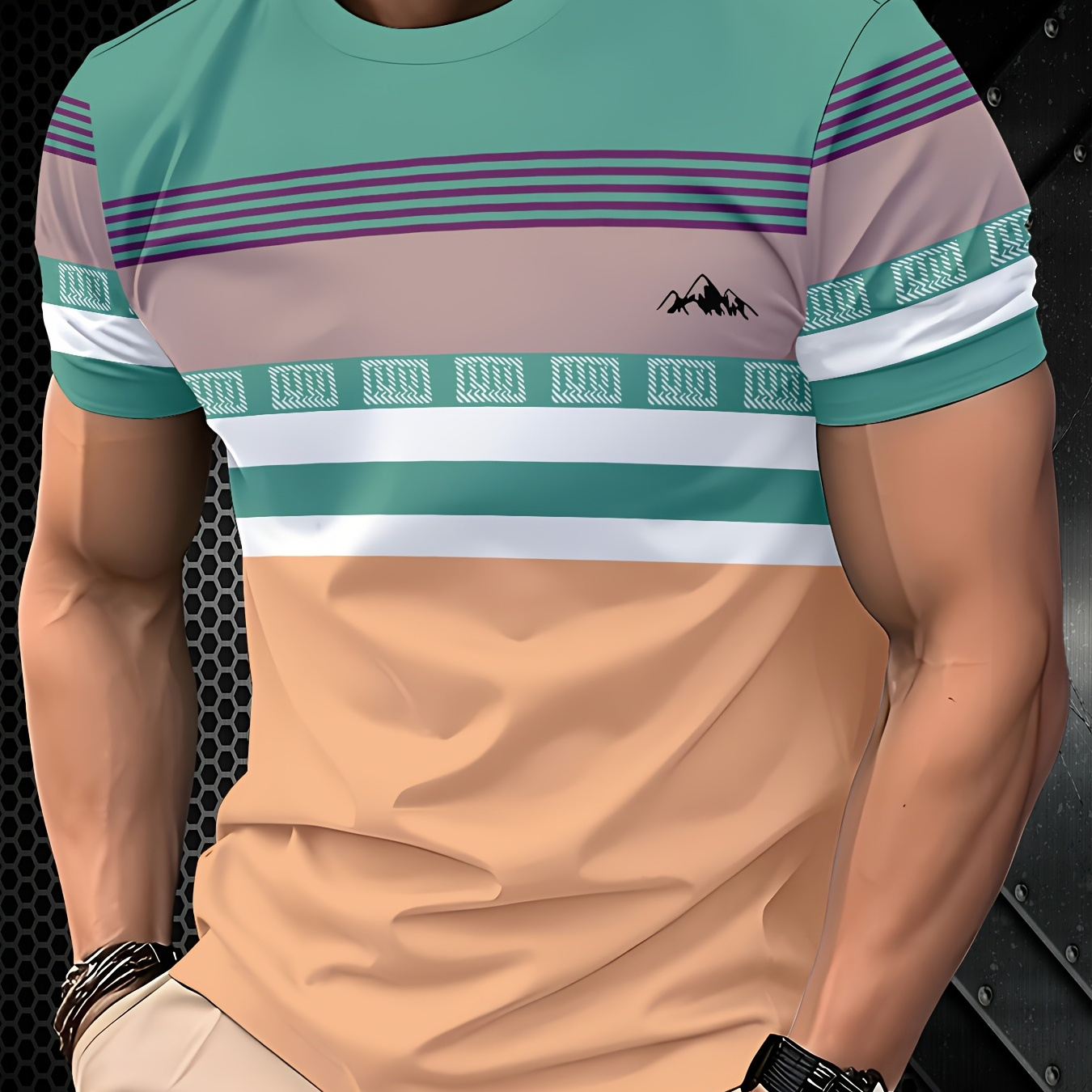 Men's Neck T-shirt - Solid Color Polyester Knit Fabric With Slight Stretch, Regular Fit, Casual Tee
Men's Neck T-shirt - Solid Color Polyester Knit Fabric With Slight Stretch, Regular Fit, Casual Tee