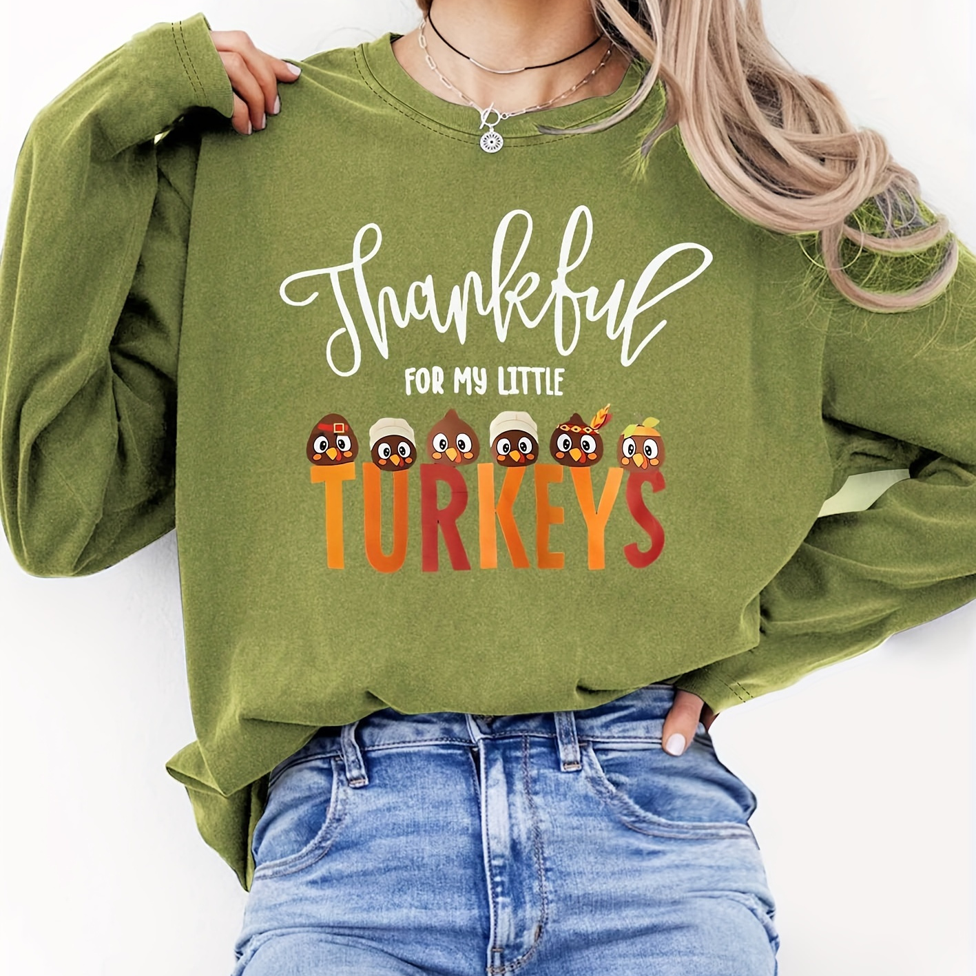 Plus Size Graphic Tee For Women - Long Sleeve T- ' For Turkeys' , 100% Polyester , - All
Plus Size Graphic Tee For Women - Long Sleeve T- ' For Turkeys' , 100% Polyester , - All