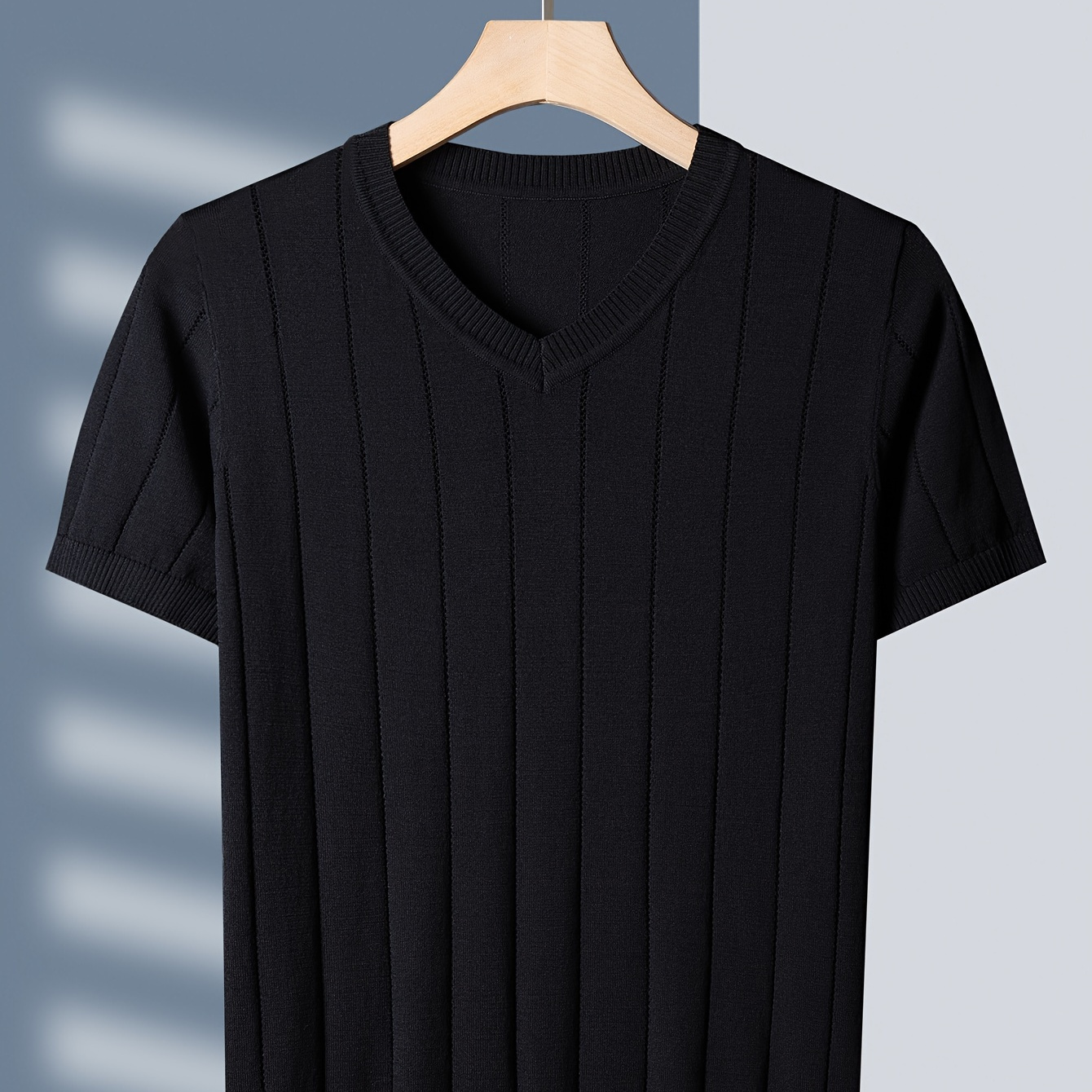 Tehan Men's Summer V-neck Knit Sweater - Breathable, Stretch Fabric With Hollow-out Design, Machine Washable, Tehan
Tehan Men's Summer V-neck Knit Sweater - Breathable, Stretch Fabric With Hollow-out Design, Machine Washable, Tehan