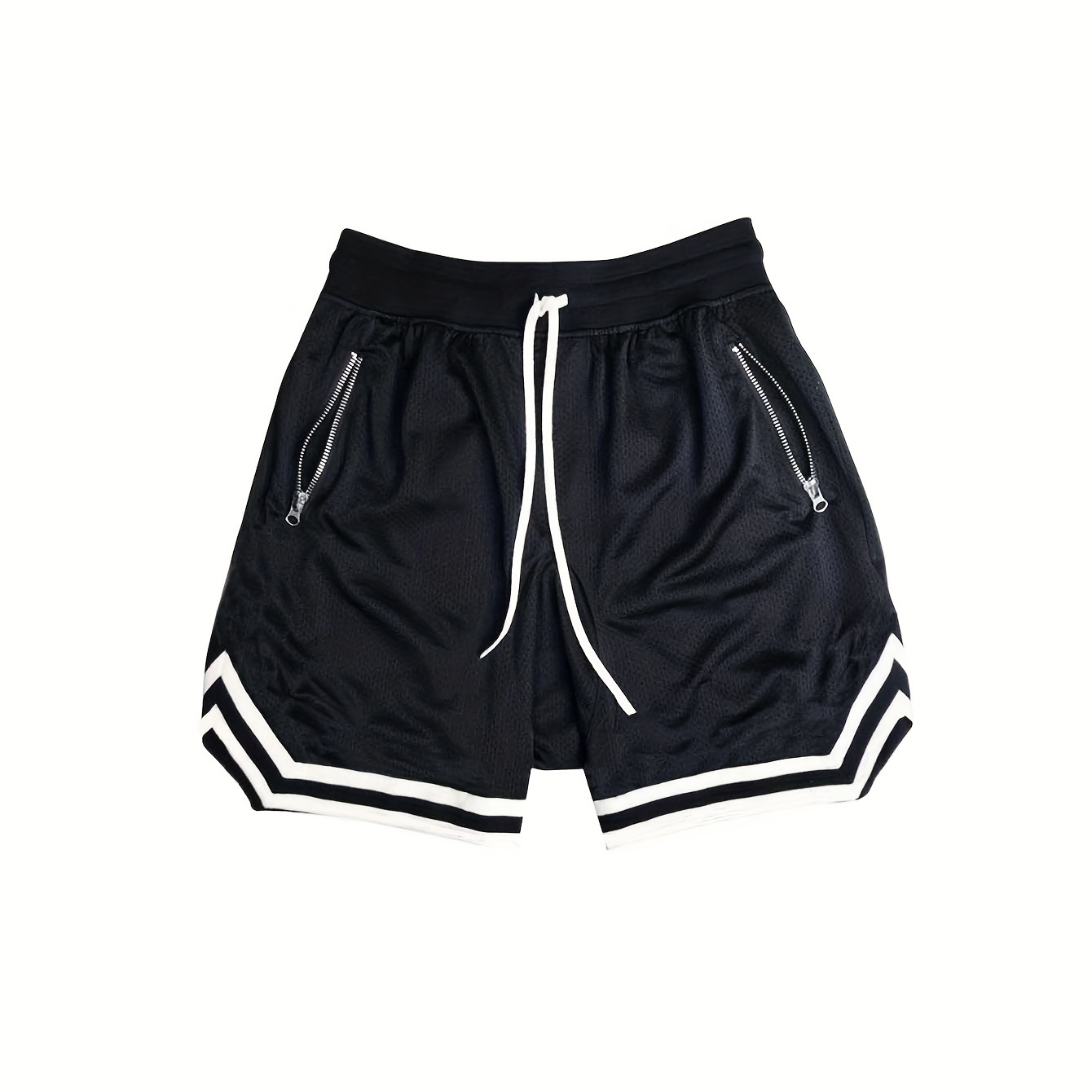 Men's Zip Pocket Drawstring Shorts, Activewear, Breathable Comfy Loose Color Block Shorts For Running, Gym
Men's Zip Pocket Drawstring Shorts, Activewear, Breathable Comfy Loose Color Block Shorts For Running, Gym