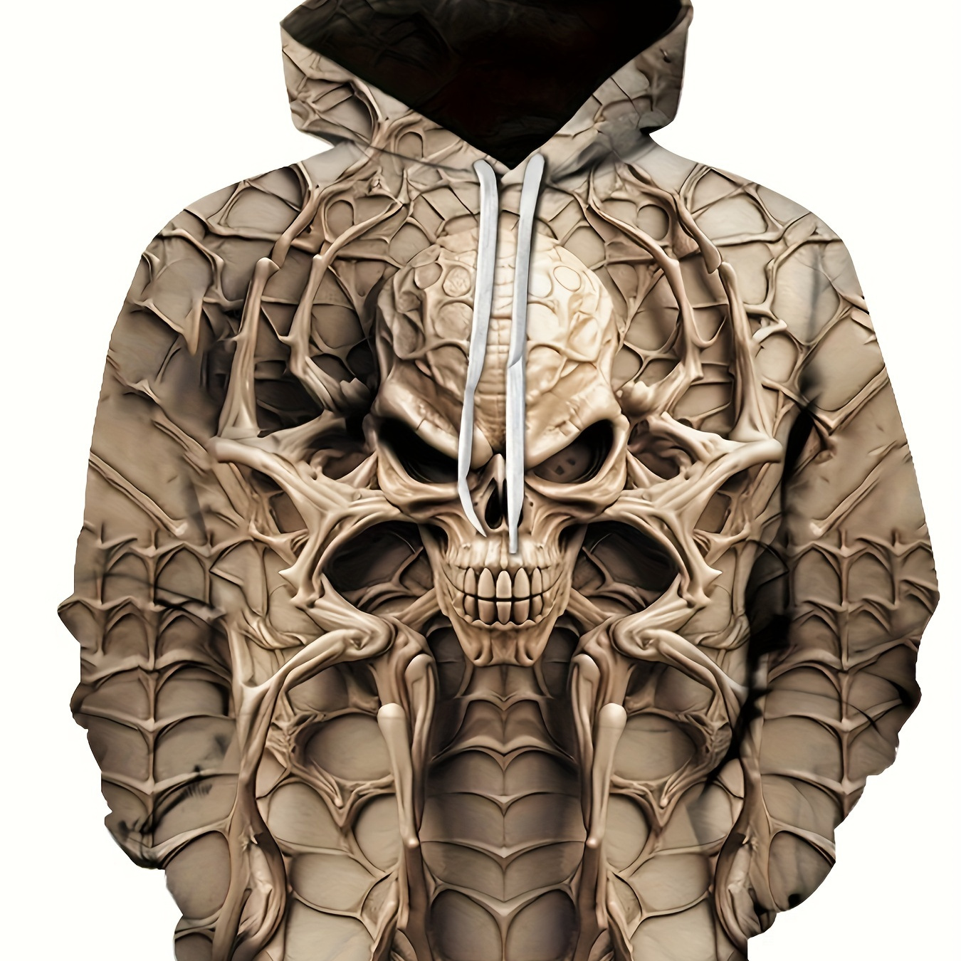 Vintage Skull Head Spider 3d Print Men's Pullover Hoodies With Drawstring, Trendy Fashion Long Sleeve Hooded Sweatshirt, Loose Casual Outdoor Top For Spring Autumn, Men's Clothing As Holiday Gift
Vintage Skull Head Spider 3d Print Men's Pullover Hoodies With Drawstring, Trendy Fashion Long Sleeve Hooded Sweatshirt, Loose Casual Outdoor Top For Spring Autumn, Men's Clothing As Holiday Gift