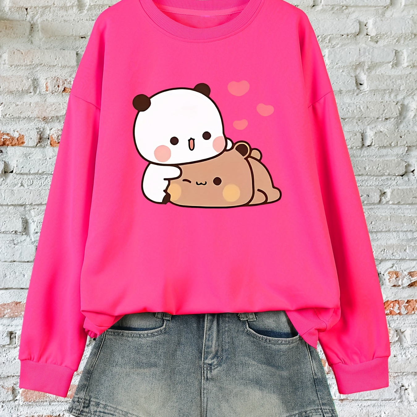 Cozy Plus Size Women's Sweatshirt With Cute - Casual Round Neck, Long Sleeve Pullover, Machine Washable
Cozy Plus Size Women's Sweatshirt With Cute - Casual Round Neck, Long Sleeve Pullover, Machine Washable