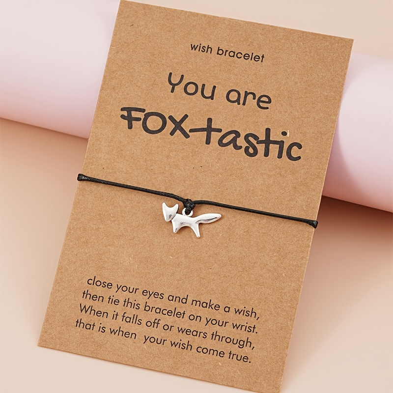 Dainty String Bracelet Fox Shape Pendant Simple Hand Jewelry Decoration Accessories For Women
Dainty String Bracelet Fox Shape Pendant Simple Hand Jewelry Decoration Accessories For Women