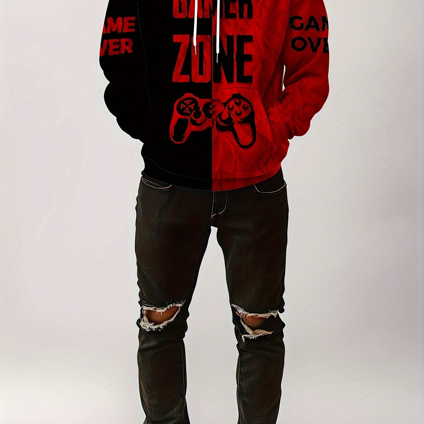 Men's Plus Size Casual Hoodie With Geometric Print - Cozy Fleece-lined Pullover, Long Sleeve, Drawstring & Kangaroo Pocket - Fall & Winter
Men's Plus Size Casual Hoodie With Geometric Print - Cozy Fleece-lined Pullover, Long Sleeve, Drawstring & Kangaroo Pocket - Fall & Winter