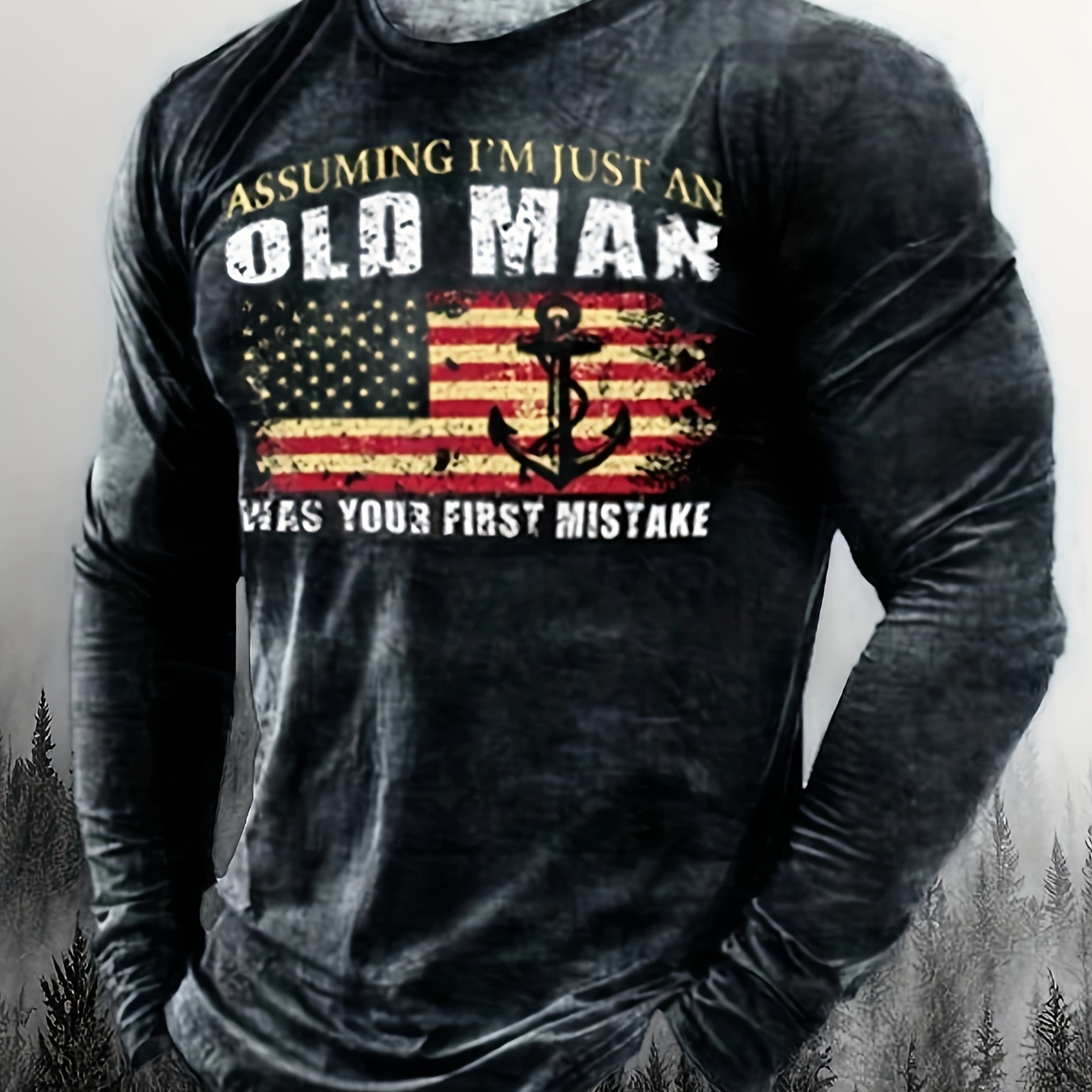 Men's Casual Long Sleeve T-shirt 2024 - Geometric Print, Polyester Knit Fabric, Round Neck, Regular Fit, Autumn/
Men's Casual Long Sleeve T-shirt 2024 - Geometric Print, Polyester Knit Fabric, Round Neck, Regular Fit, Autumn/
