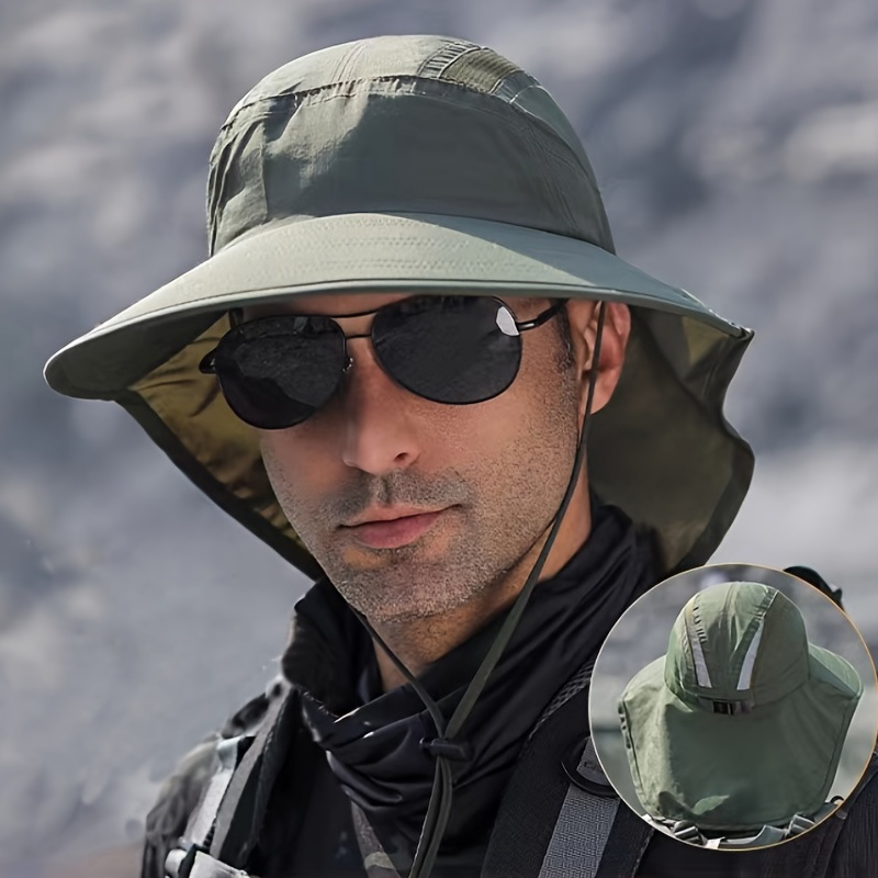 Stay Protected In Style: Wide Brim Sun Screen Hat With Neck Flap For Men & Women
Stay Protected In Style: Wide Brim Sun Screen Hat With Neck Flap For Men & Women