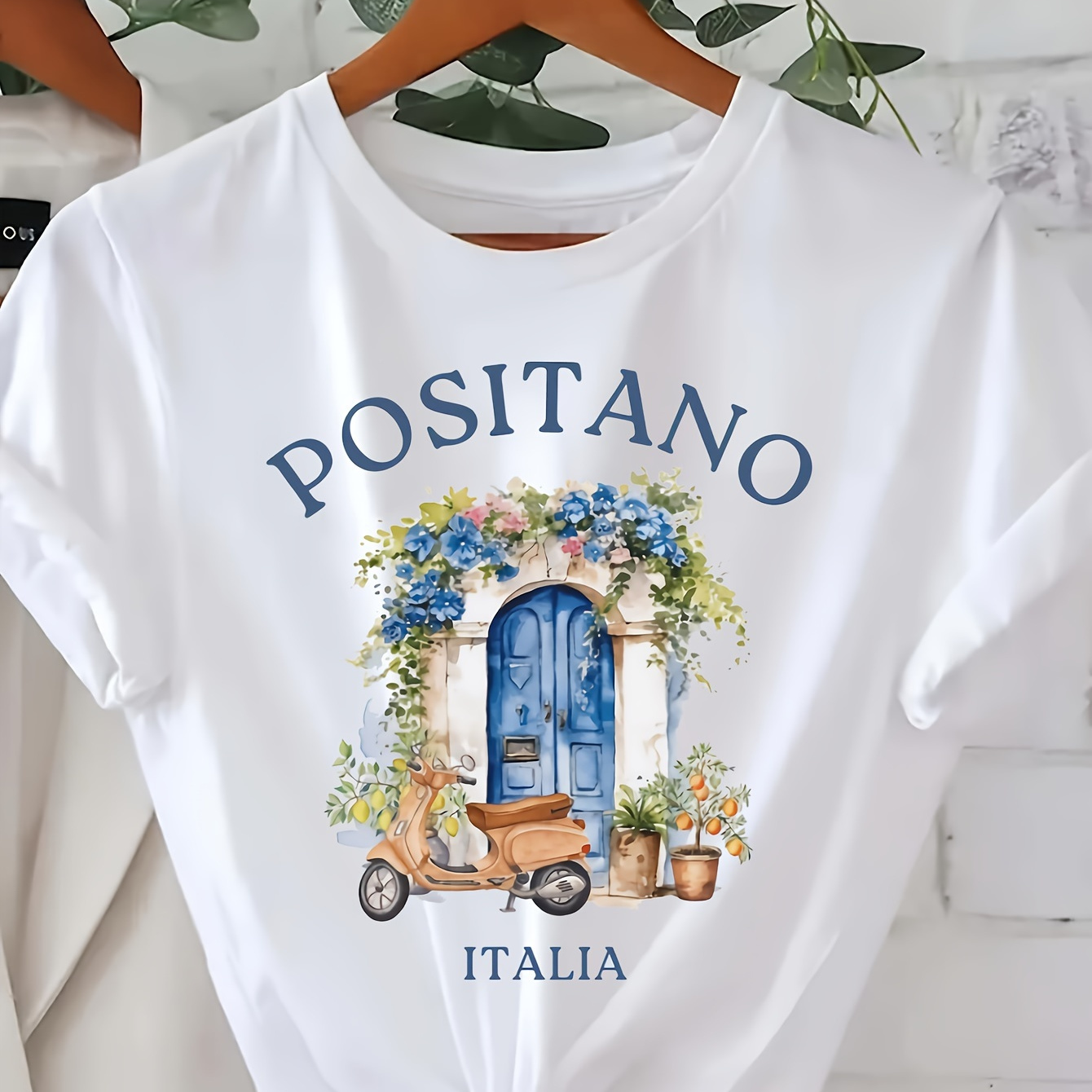 Graphic Print T-shirt, Short Sleeve Crew Neck Casual Top For Summer & Spring, Women's Clothing
Graphic Print T-shirt, Short Sleeve Crew Neck Casual Top For Summer & Spring, Women's Clothing