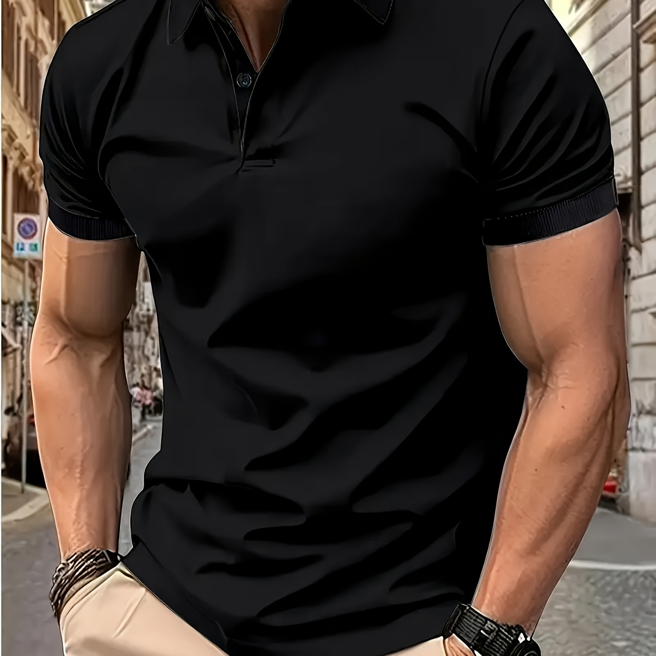 Men's Short Sleeve Lapel Collar Golf T-shirt In Solid Color, Versatile For Sport And Casual Wear
Men's Short Sleeve Lapel Collar Golf T-shirt In Solid Color, Versatile For Sport And Casual Wear