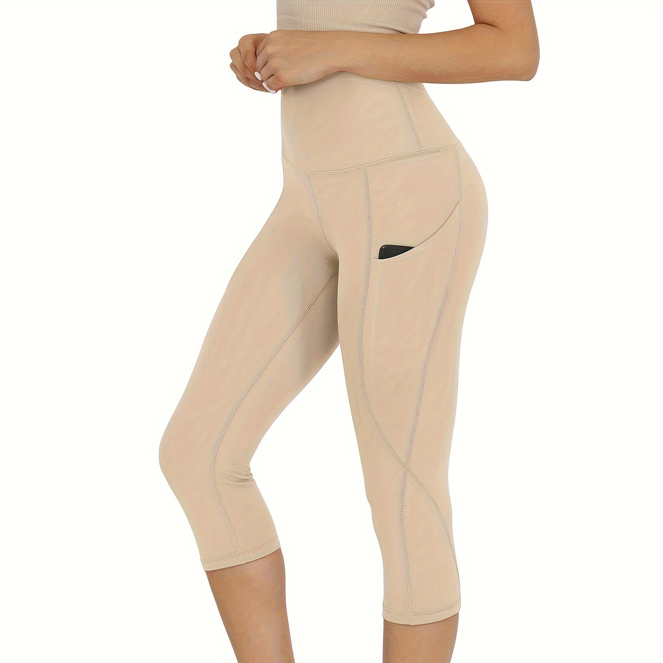 Women's Waist Yoga Leggings With Pockets, Leggings, Quarter Straight Training Yoga Pants
Women's Waist Yoga Leggings With Pockets, Leggings, Quarter Straight Training Yoga Pants