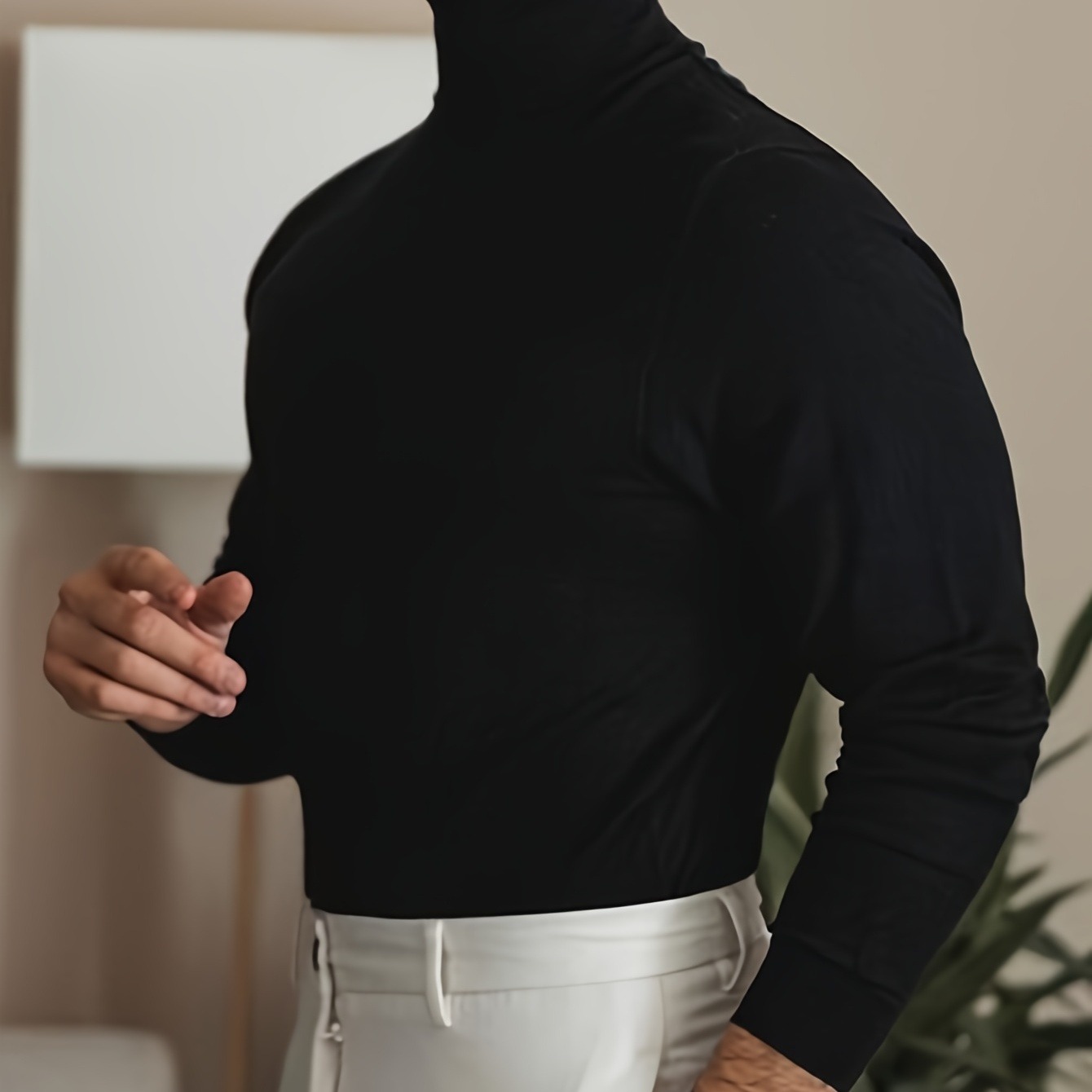 Men's Slim-fit Turtleneck Sweater - Solid Color Knit Pullover, For Fall/winter, Machine Washable
Men's Slim-fit Turtleneck Sweater - Solid Color Knit Pullover, For Fall/winter, Machine Washable
