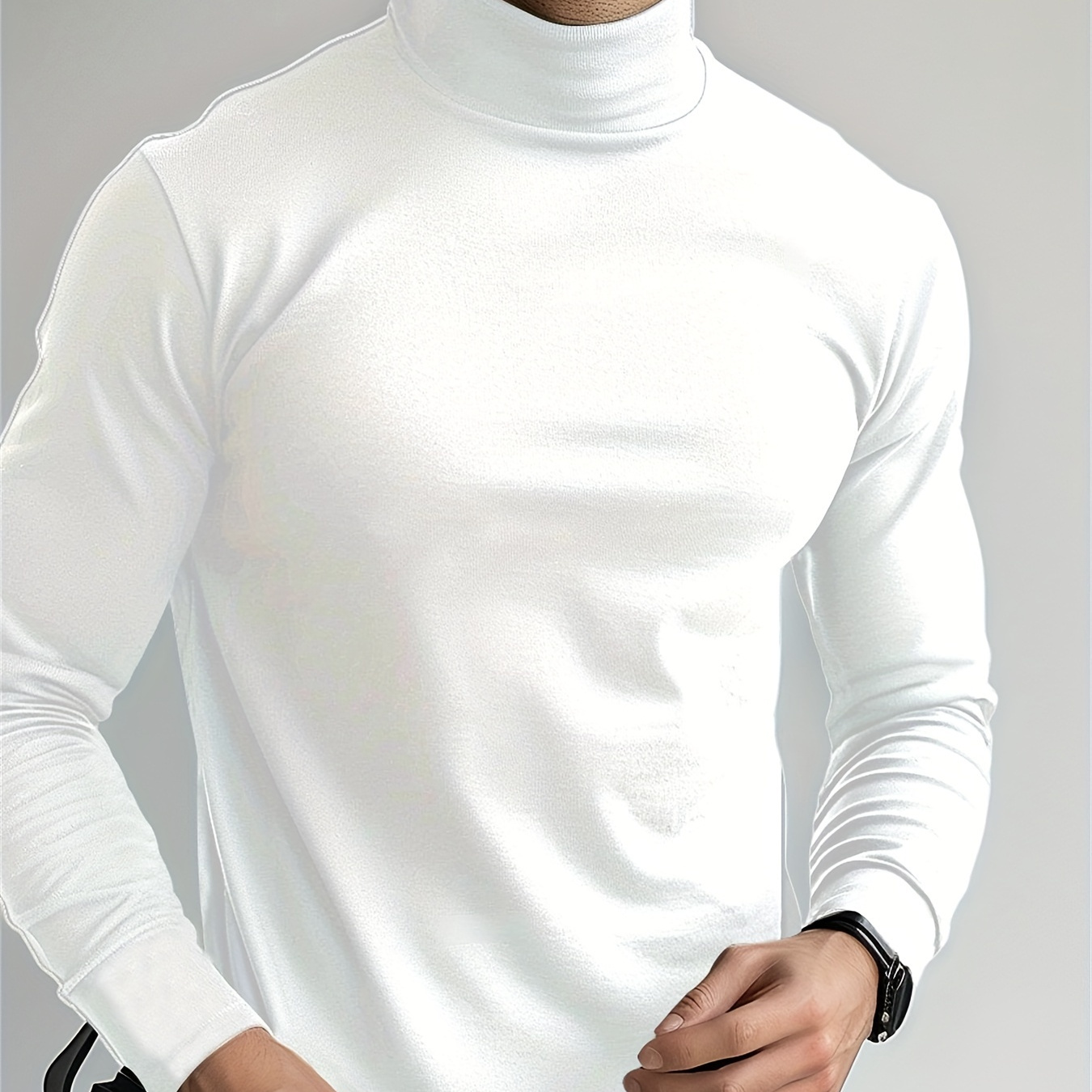 Men's Casual Solid Color Long Sleeve Crew Neck Sweatshirt, Polyester Knit Fabric With Medium Stretch, For Spring/fall
Men's Casual Solid Color Long Sleeve Crew Neck Sweatshirt, Polyester Knit Fabric With Medium Stretch, For Spring/fall
