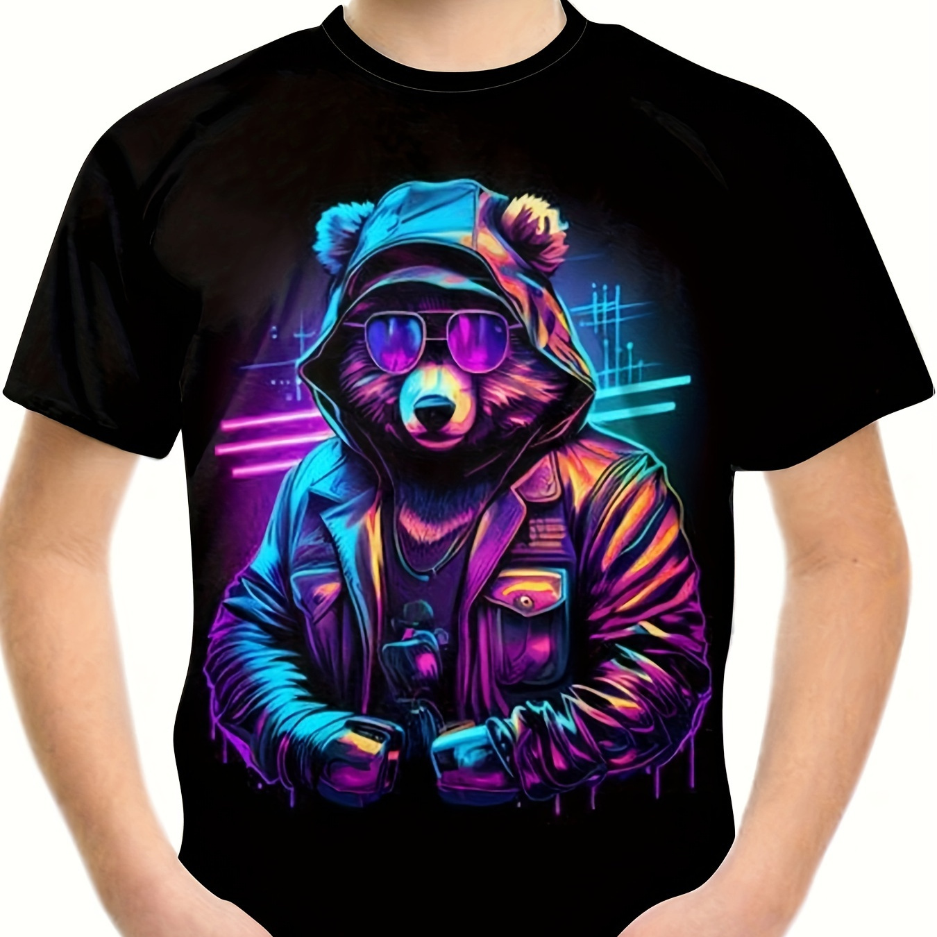 Colorful Bear 3d Graphic Print T-shirt, Boys Novelty Tee, Funny Short Sleeve Tee For Kids
Colorful Bear 3d Graphic Print T-shirt, Boys Novelty Tee, Funny Short Sleeve Tee For Kids