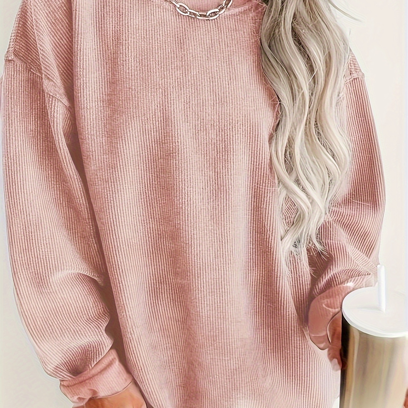 Drop Shoulder Pullover Sweatshirt, Casual Long Sleeve Crew Neck Sweatshirt For Fall & Winter, Women's Clothing
Drop Shoulder Pullover Sweatshirt, Casual Long Sleeve Crew Neck Sweatshirt For Fall & Winter, Women's Clothing