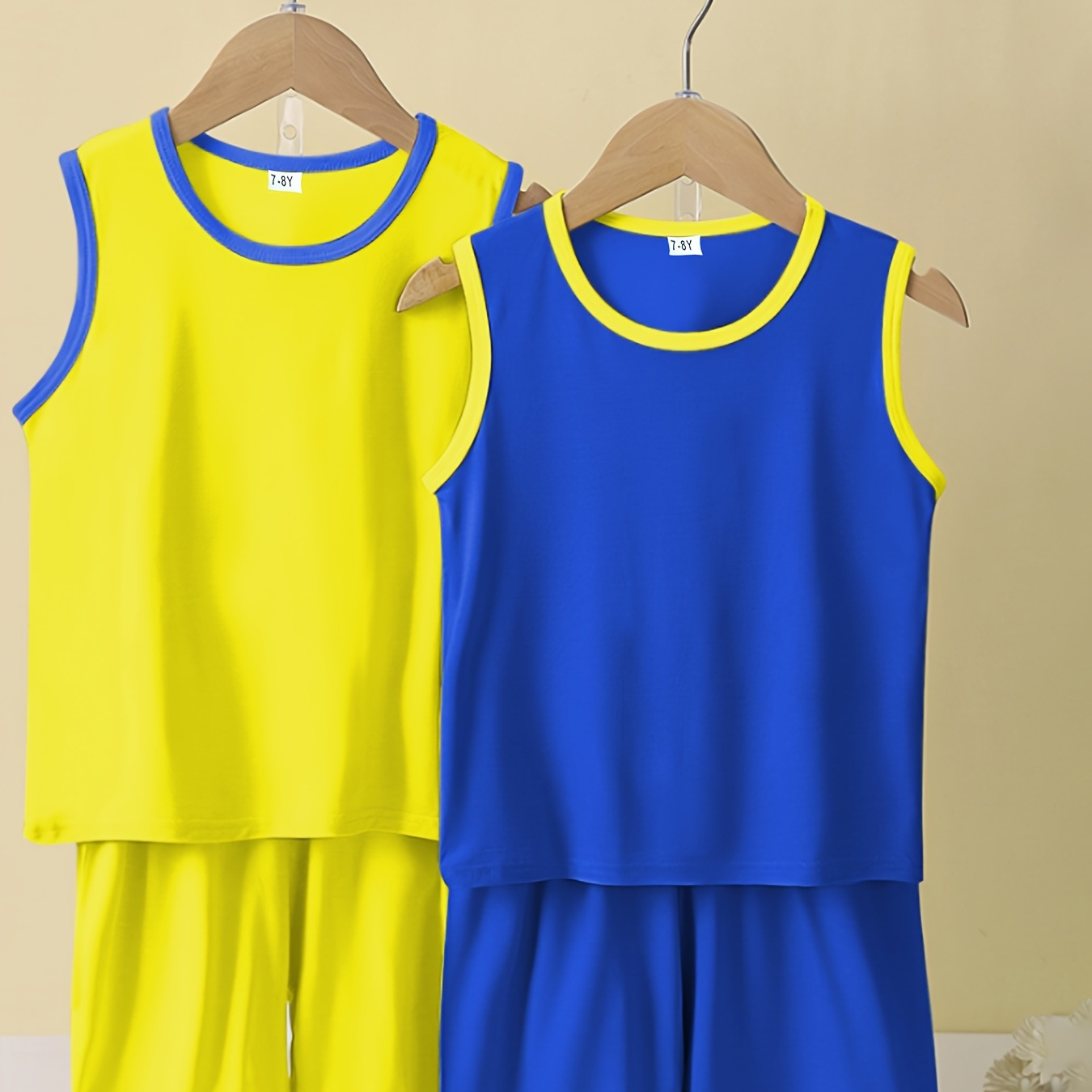 2pcs Boys Sleeveless Tank Tops&shorts 2 Set, Casual Crew Neck Fitness Vest&shorts, Kids Clothing
2pcs Boys Sleeveless Tank Tops&shorts 2 Set, Casual Crew Neck Fitness Vest&shorts, Kids Clothing