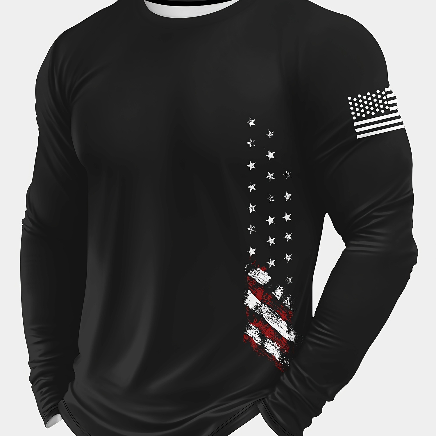Men' 3d Geometric Print Long Sleeve T-shirt - Casual Crew Neck, Polyester , Machine Washable - Spring/fall
Men' 3d Geometric Print Long Sleeve T-shirt - Casual Crew Neck, Polyester , Machine Washable - Spring/fall