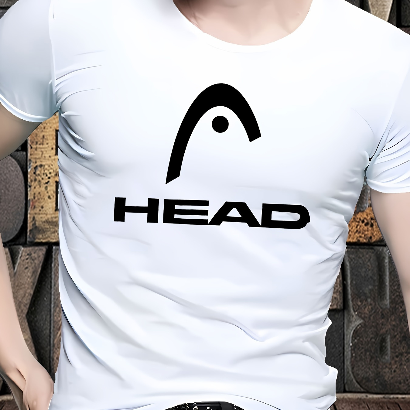 Head Print T-shirt, Casual Summer Fashion Tee, Loose Fit, Sporty Streetwear, Round Neck, Short Sleeve, Versatile Top For Men
Head Print T-shirt, Casual Summer Fashion Tee, Loose Fit, Sporty Streetwear, Round Neck, Short Sleeve, Versatile Top For Men