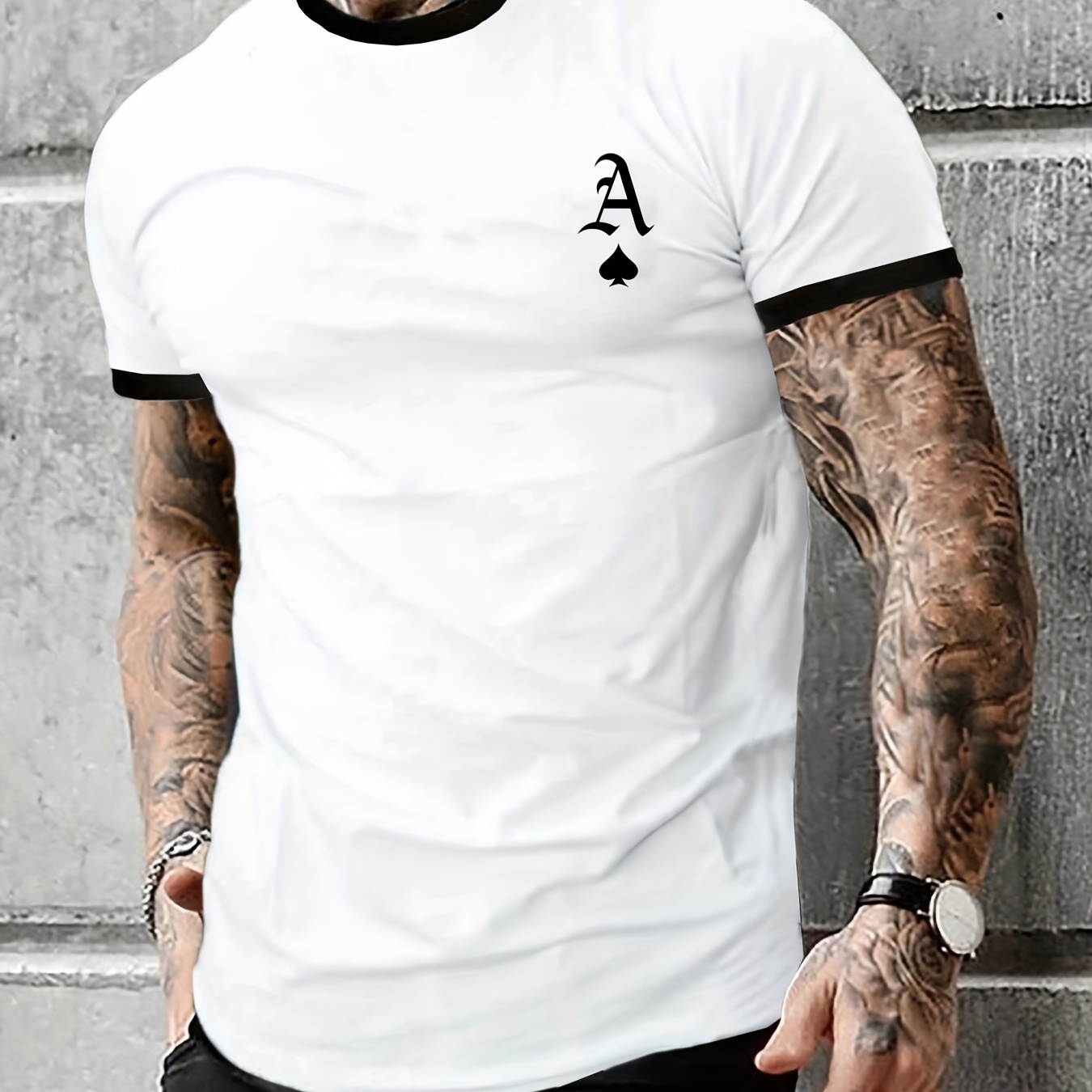 Men's Spade A Print Trendy T-shirt, Crew Neck Short Sleeve Tops, Graphic Tee Men's Clothes Summer, Men's Outfits
Men's Spade A Print Trendy T-shirt, Crew Neck Short Sleeve Tops, Graphic Tee Men's Clothes Summer, Men's Outfits