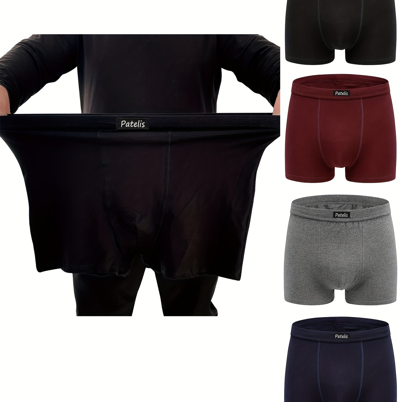 4pcs Men's Antibacterial Underwear, Casual Boxer Briefs Shorts, Breathable Comfy Stretchy Boxer Trunks, Sports Shorts For Spring Summer
4pcs Men's Antibacterial Underwear, Casual Boxer Briefs Shorts, Breathable Comfy Stretchy Boxer Trunks, Sports Shorts For Spring Summer