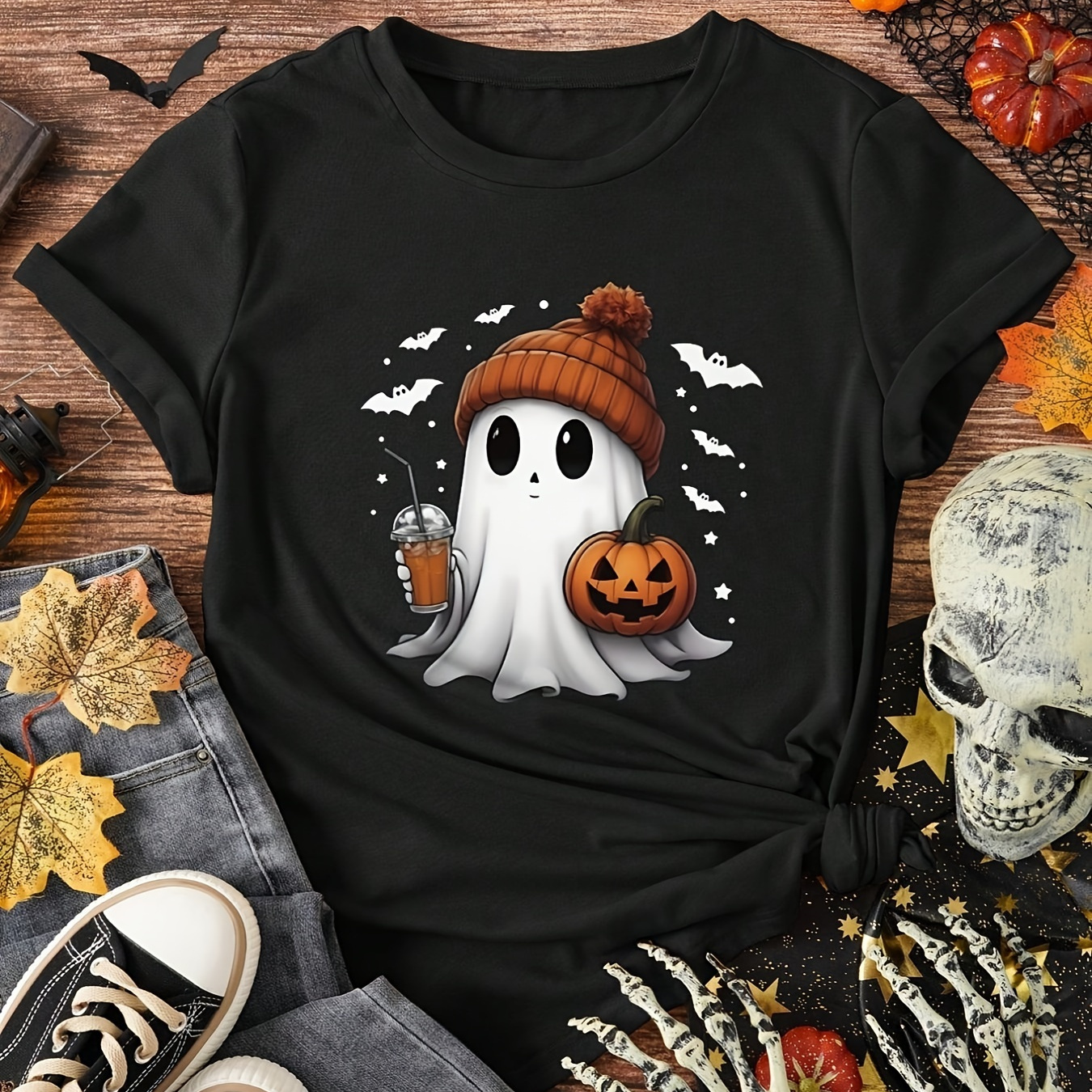 Graphic T-shirt, Short Sleeve, Casual, Polyester, Rayon, Spandex Blend, Round Neck, Machine Washable, Cute Design
Graphic T-shirt, Short Sleeve, Casual, Polyester, Rayon, Spandex Blend, Round Neck, Machine Washable, Cute Design