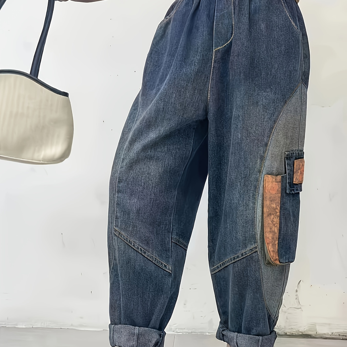 Loose Fit Plain Washed Jeans, Street Style Zipper Button Closure Denim Pants, Women's Denim Jeans & Clothing
Loose Fit Plain Washed Jeans, Street Style Zipper Button Closure Denim Pants, Women's Denim Jeans & Clothing