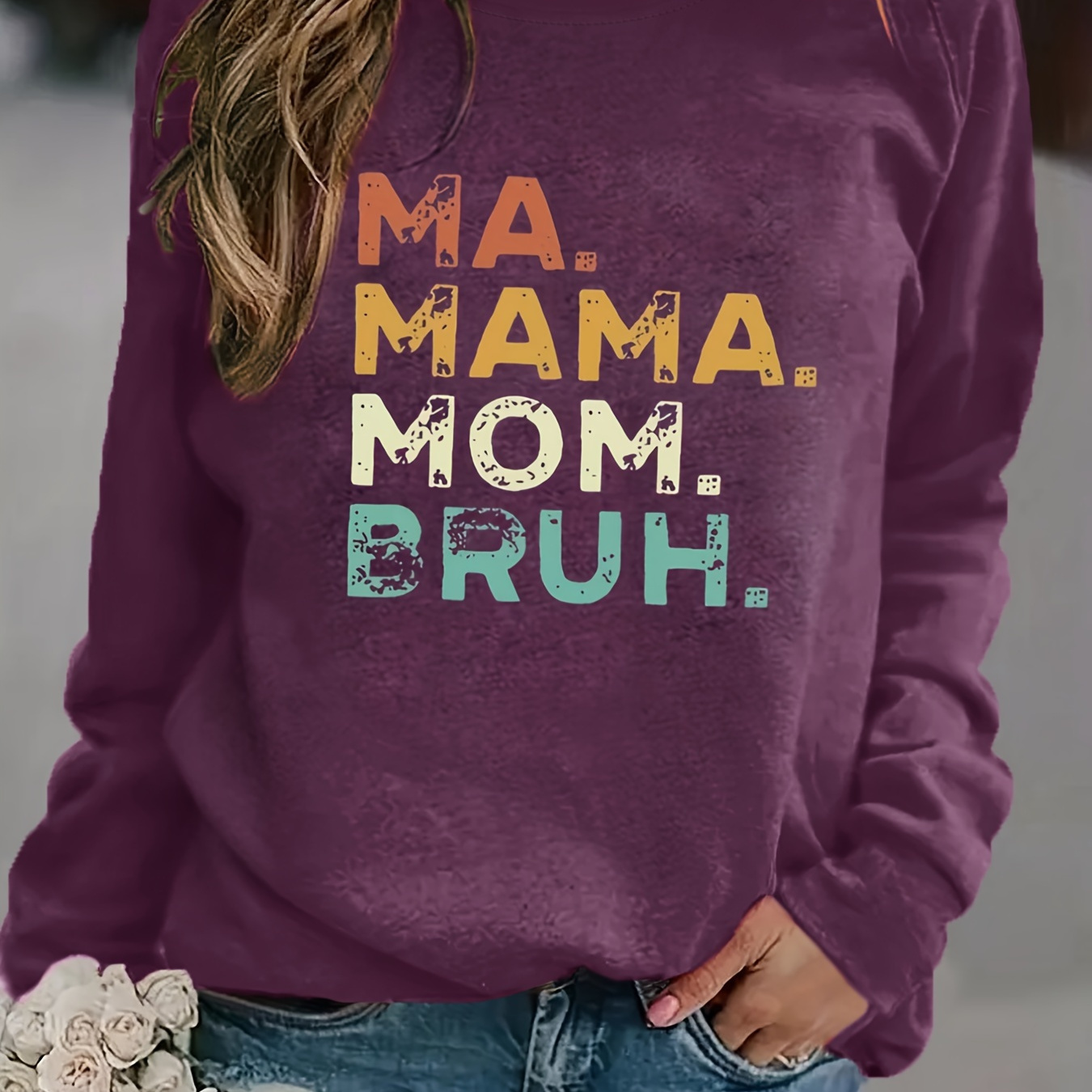 Letter Print Sweatshirt, Casual Long Sleeve Crew Neck Sweatshirt For Spring & Fall, Women's Clothing
Letter Print Sweatshirt, Casual Long Sleeve Crew Neck Sweatshirt For Spring & Fall, Women's Clothing