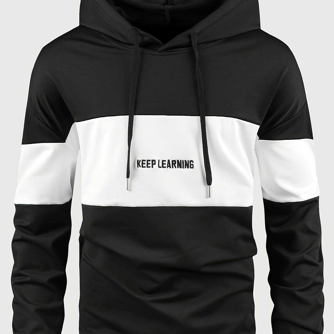Letter Print Men's Color Block Casual Long Sleeve Fashionable Hooded Sweatshirt, Hip Hop Style, Suitable For Spring, Autumn And Winter, For Outdoor Sports, Men's Clothing, As Gifts
Letter Print Men's Color Block Casual Long Sleeve Fashionable Hooded Sweatshirt, Hip Hop Style, Suitable For Spring, Autumn And Winter, For Outdoor Sports, Men's Clothing, As Gifts