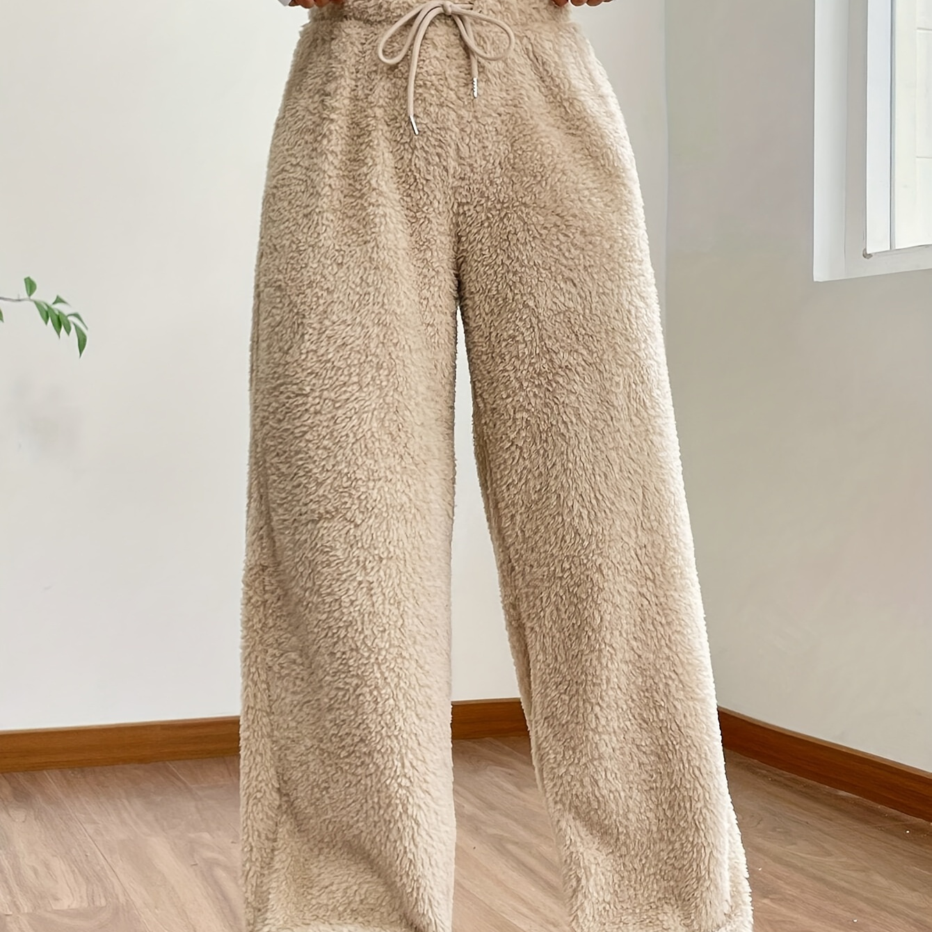 Solid Color Warm Pants, Casual Drawstring Waist Pants For Fall & Winter, Women's Clothing
Solid Color Warm Pants, Casual Drawstring Waist Pants For Fall & Winter, Women's Clothing