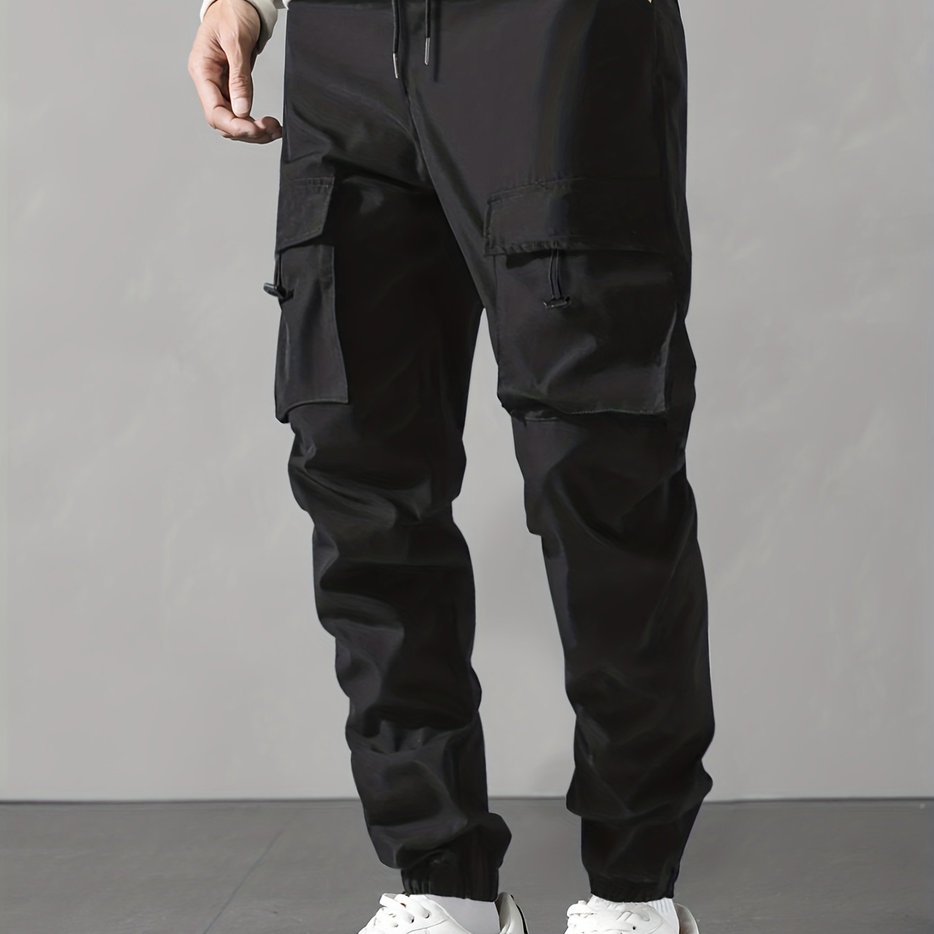 Pantalon Cargo Décontracté pour Homme avec Taille à Cordon - Couleur Unie, Polyester, Tissu Non Extensible, Toutes , Décontracté, Couleur Unie, Polyester
Pantalon Cargo Décontracté pour Homme avec Taille à Cordon - Couleur Unie, Polyester, Tissu Non Extensible, Toutes , Décontracté, Couleur Unie, Polyester