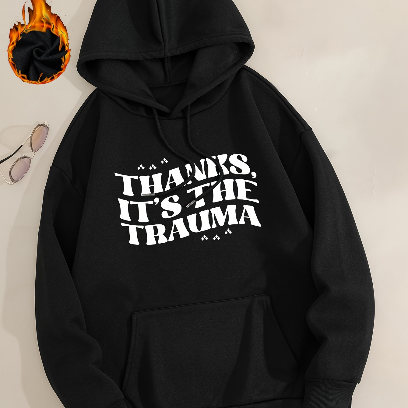 Plus Size Letter Print Hoodie, Drawstring Casual Hooded Sweatshirt For Winter & Fall, Women's Plus Size Clothing
Plus Size Letter Print Hoodie, Drawstring Casual Hooded Sweatshirt For Winter & Fall, Women's Plus Size Clothing