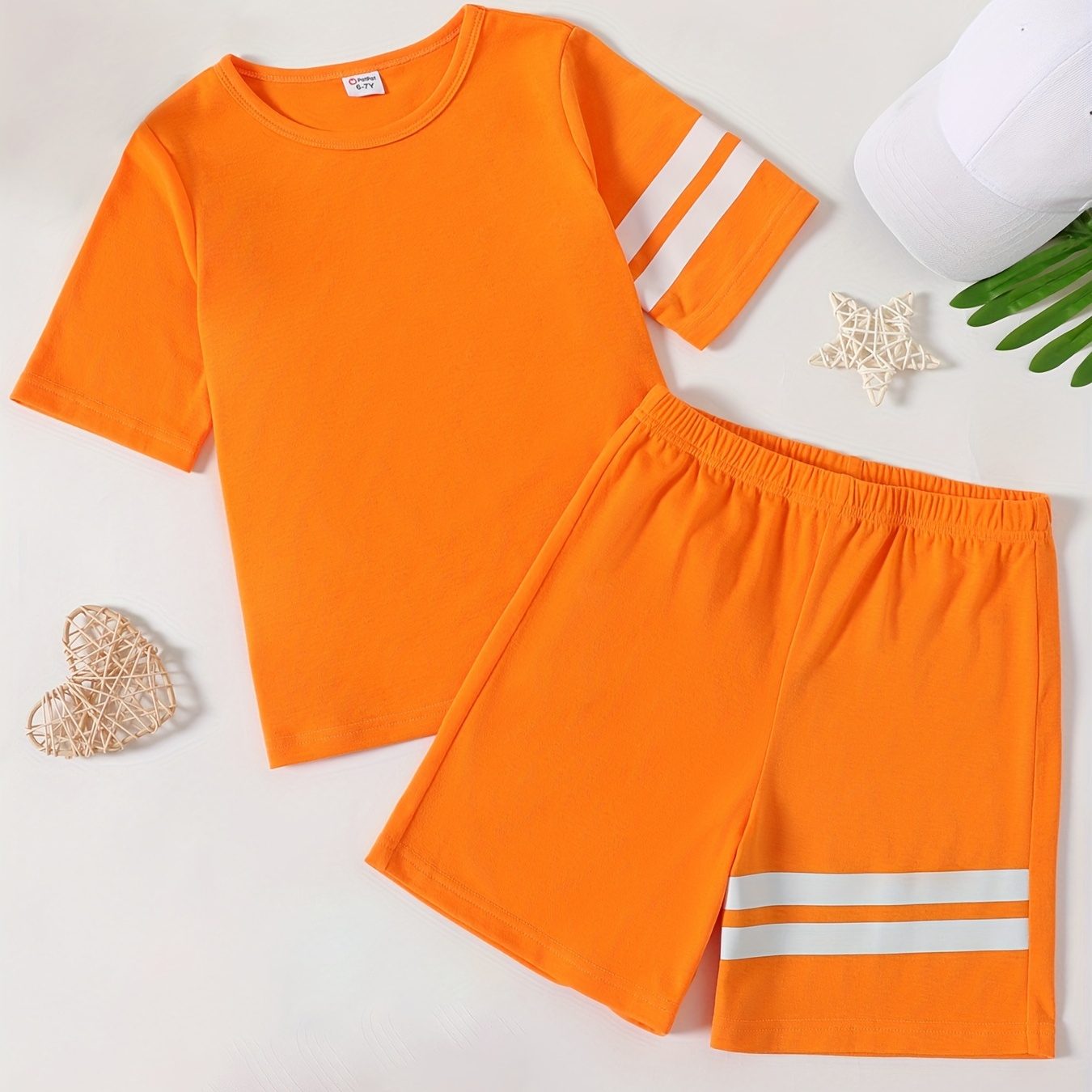 Patpat Boy's 2pcs, T-shirt & Shorts Set, Color Clash Casual Outfits, Kids Clothes For Summer
Patpat Boy's 2pcs, T-shirt & Shorts Set, Color Clash Casual Outfits, Kids Clothes For Summer