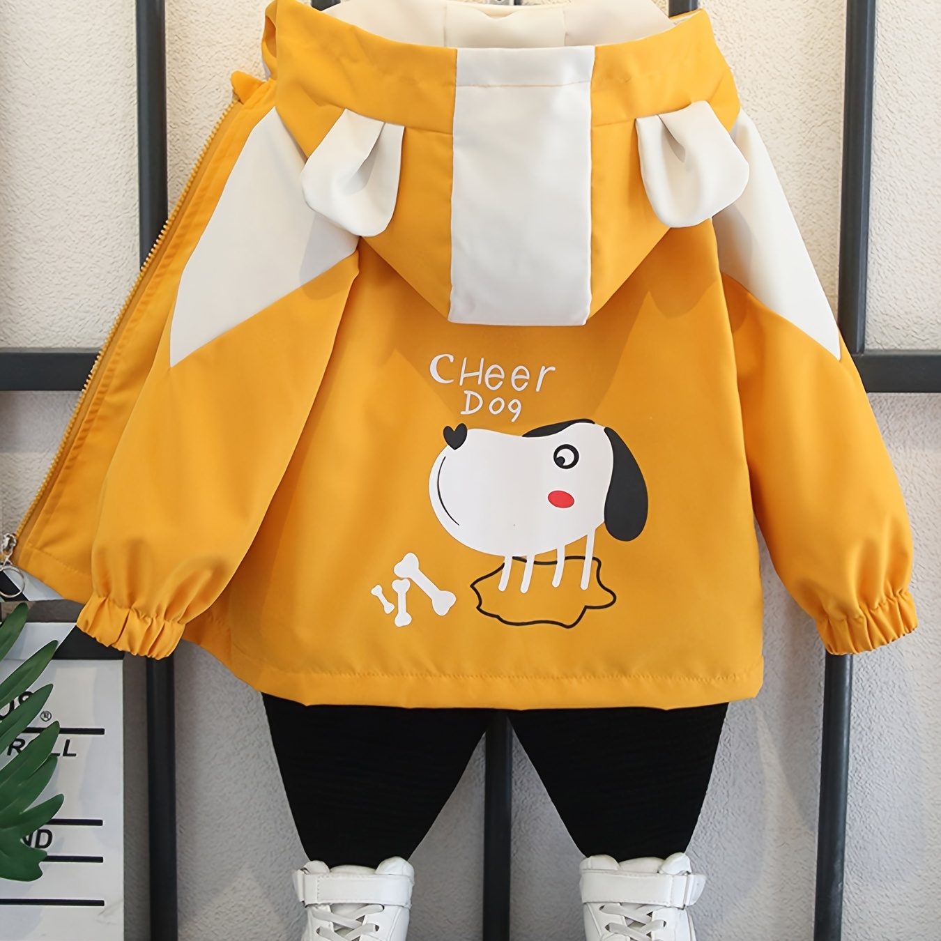 Boys Lightweight Cute Dog Print Hooded Jacket, Long Sleeve Zip Up Water Resistant Jacket, Boys Clothes Outdoor
Boys Lightweight Cute Dog Print Hooded Jacket, Long Sleeve Zip Up Water Resistant Jacket, Boys Clothes Outdoor