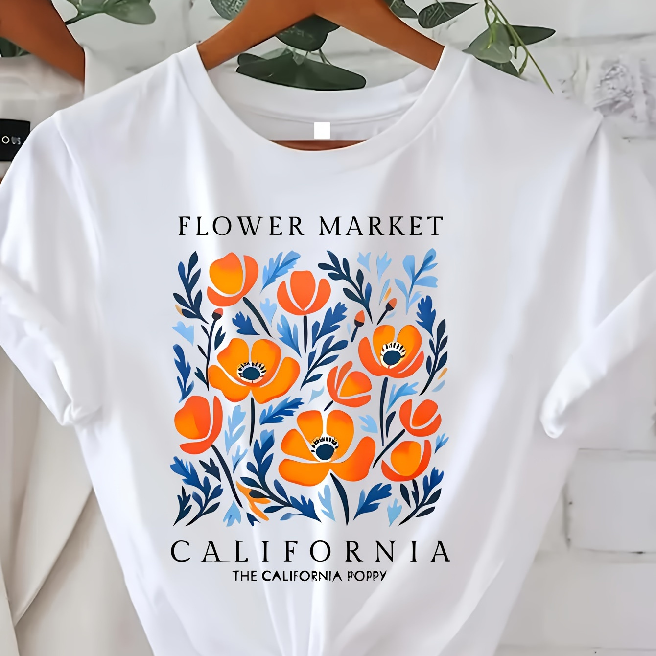 Floral Print T-shirt, Short Sleeve Crew Neck Casual Top For Summer & Spring, Women's Clothing
Floral Print T-shirt, Short Sleeve Crew Neck Casual Top For Summer & Spring, Women's Clothing