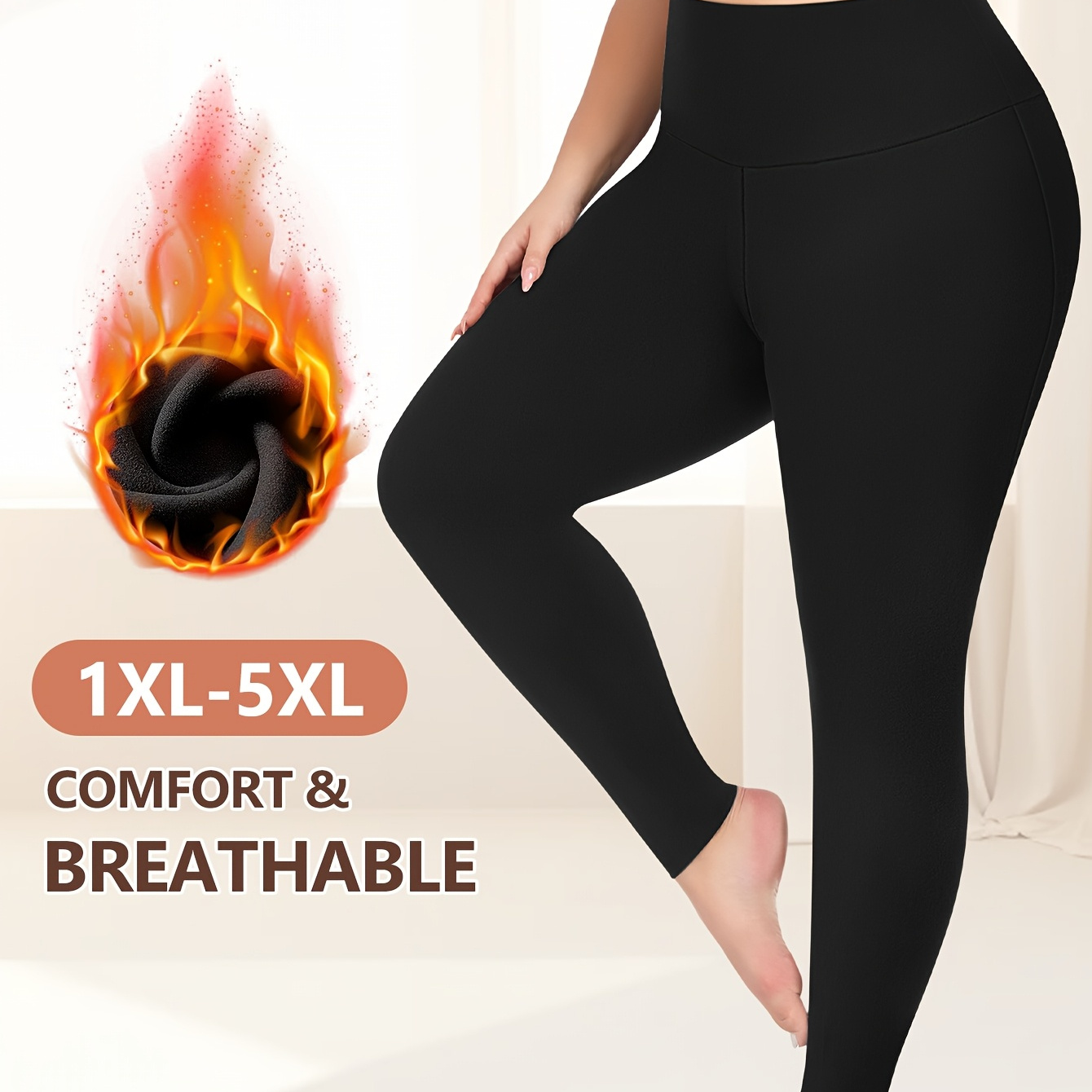 Women's Plus Size Fleece-lined Thermal Leggings - Stretchy, Comfortable & Warm For Winter
Women's Plus Size Fleece-lined Thermal Leggings - Stretchy, Comfortable & Warm For Winter