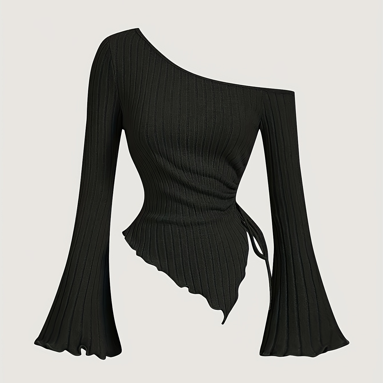 1pc Elegant Women's Off-shoulder Long Sleeve T-shirt, Knitted Polyester, Solid Color, Casual Top For Spring/autumn
1pc Elegant Women's Off-shoulder Long Sleeve T-shirt, Knitted Polyester, Solid Color, Casual Top For Spring/autumn